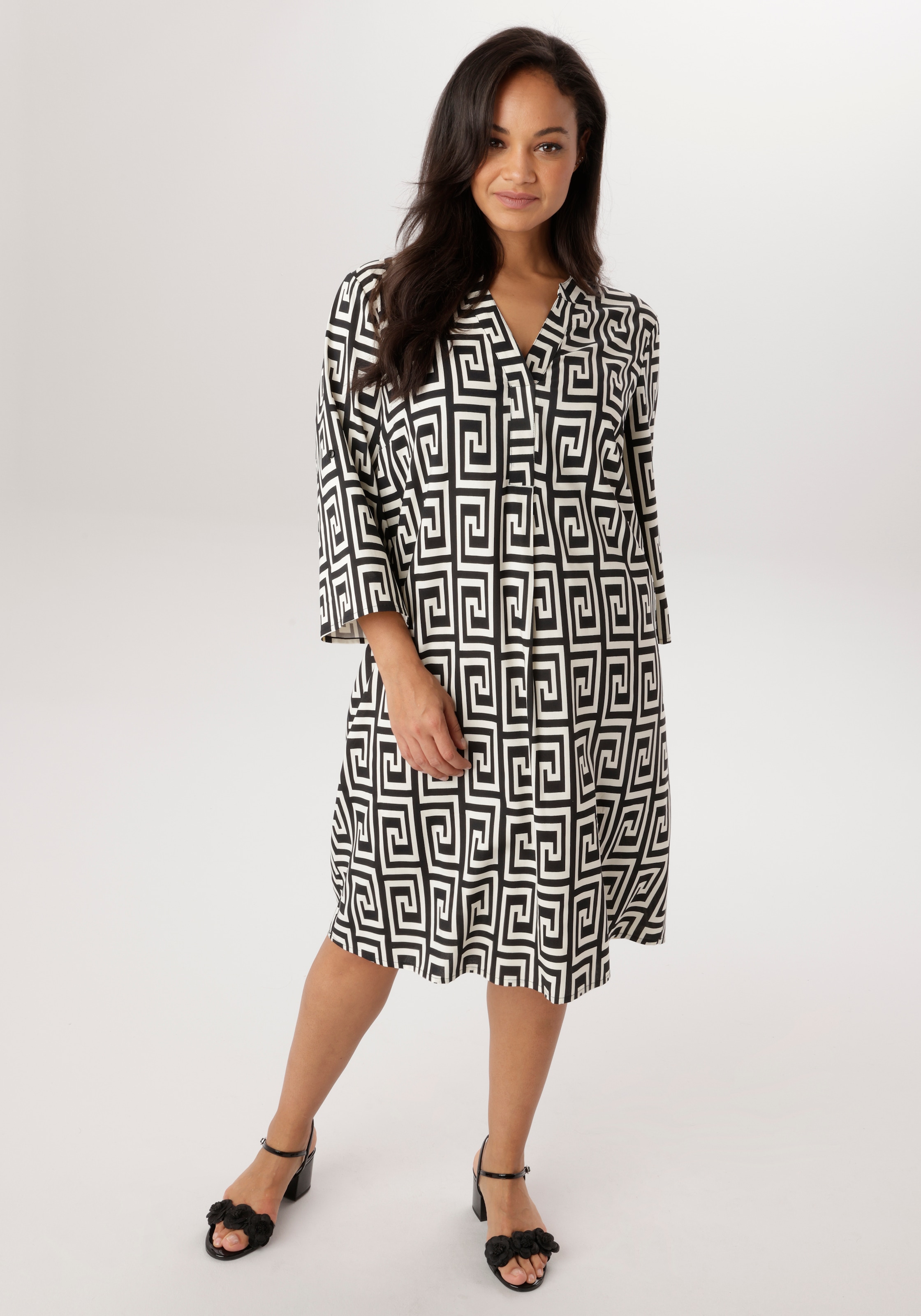 Image of Aniston PLUS Blusenkleid in graphischen Print