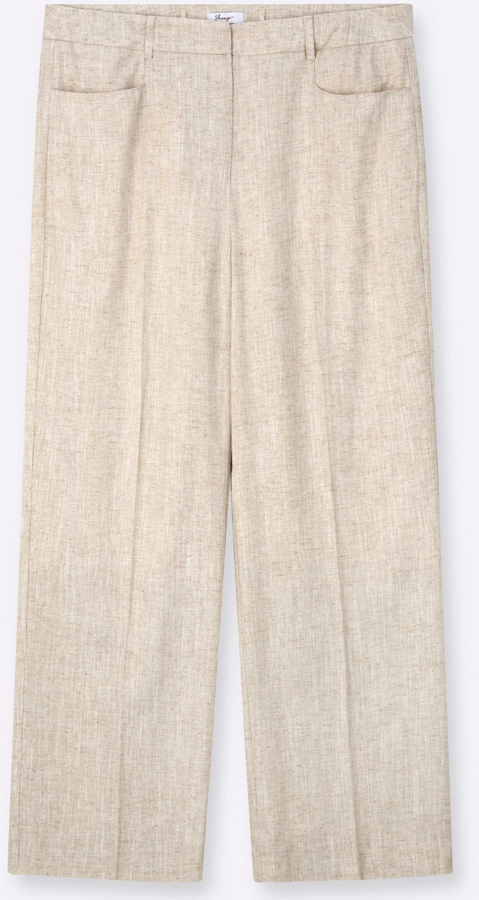 Sheego Pantalon en lin