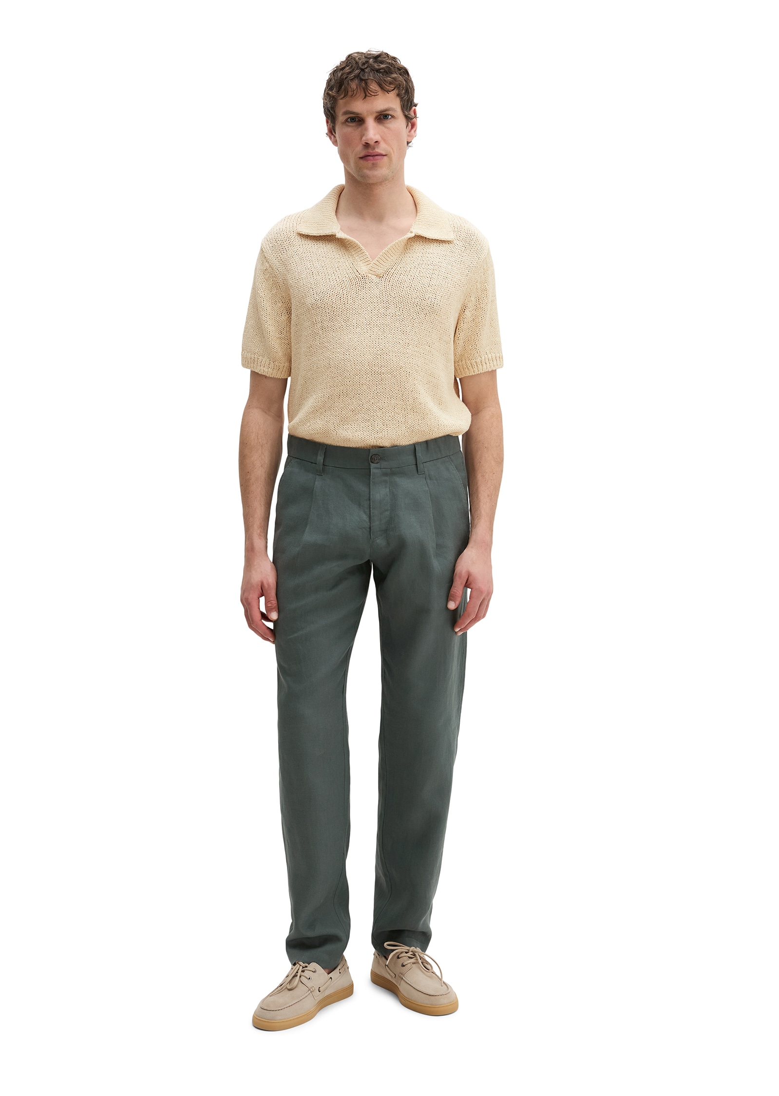 Marc O'Polo Pantalon en lin »Osby jogger pleats«