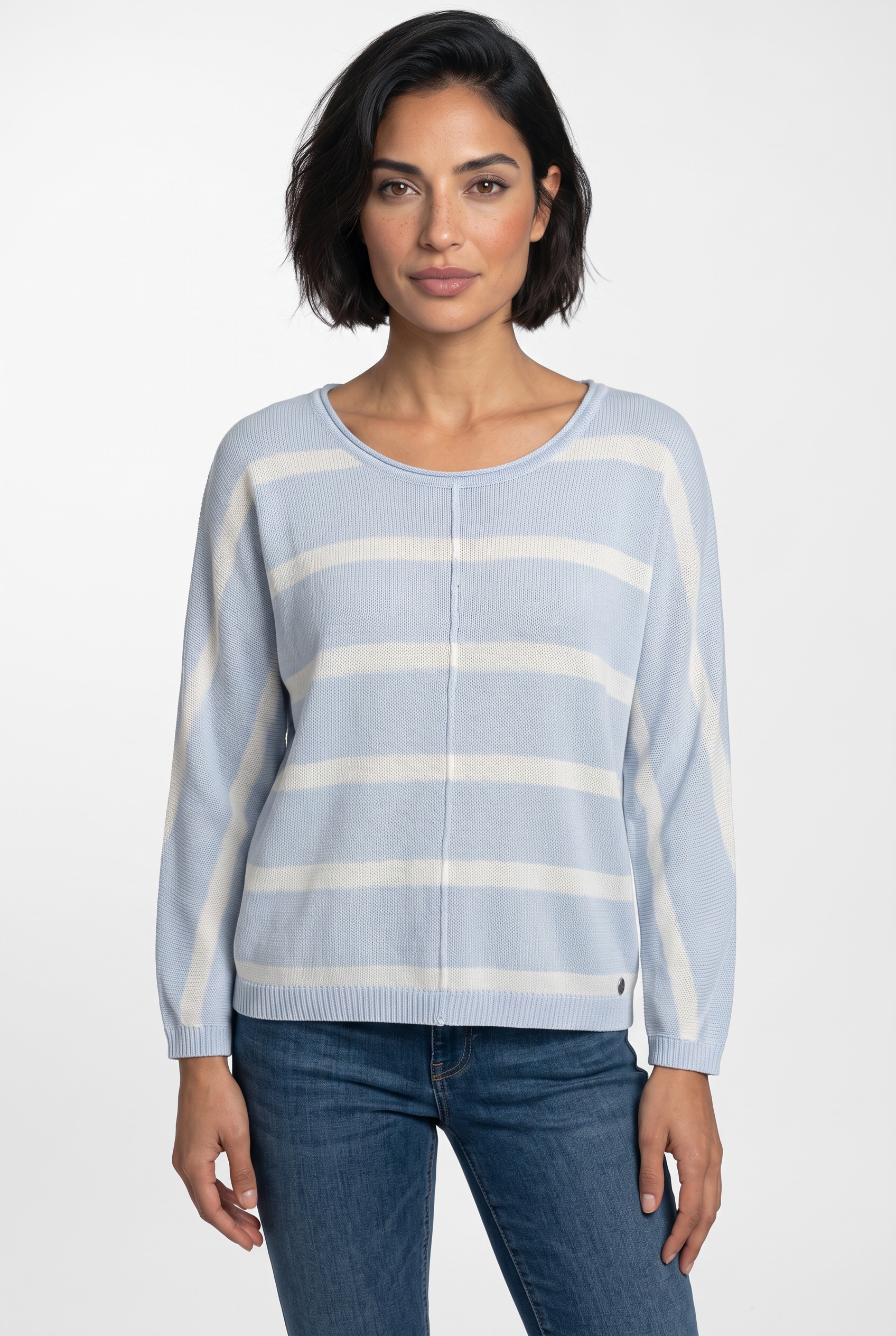 Pepe Jeans Strickpullover »ALBERTA« im Streifen-Design, locker geschnitten