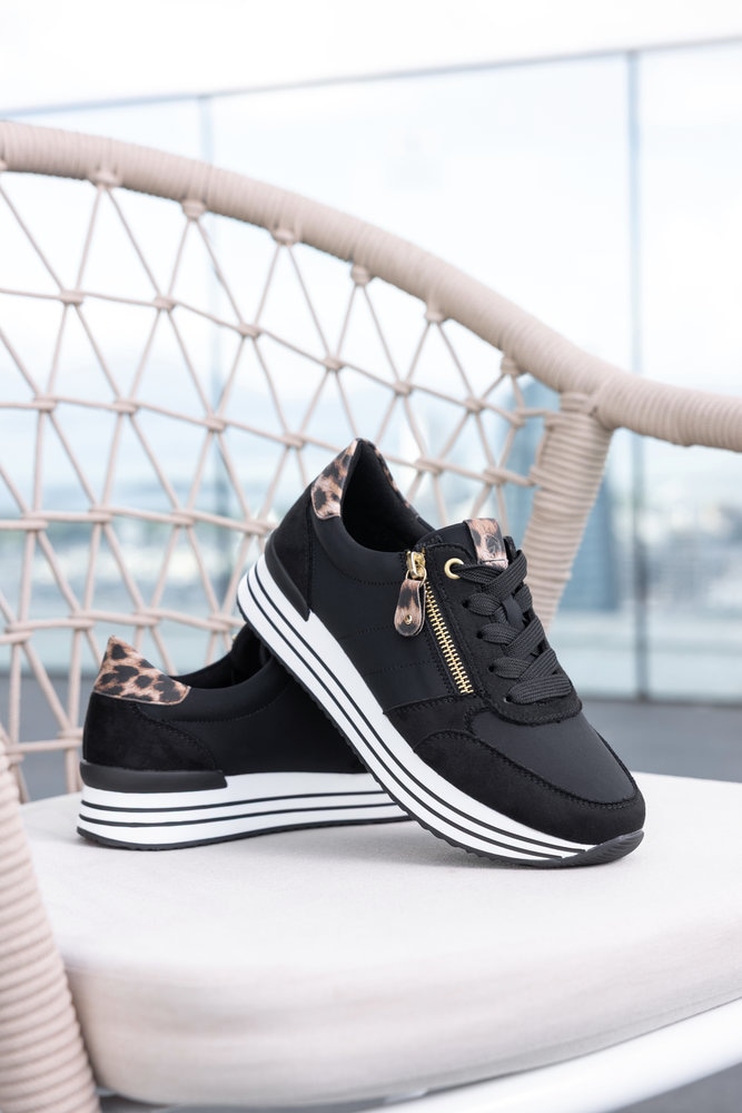 Remonte Baskets à plateforme  Chaussure de loisir, chaussure basse, à lacets avec fermeture éclair latérale
