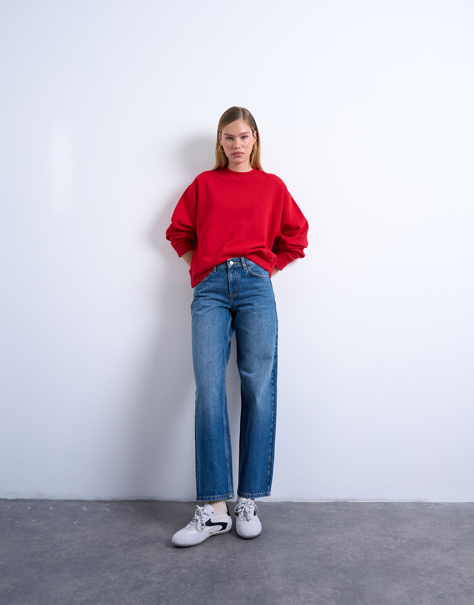 TOPSHOP Weite Jeans »TSCINCH LR WIDE DNM JEANS MB NOOS« Baumwolle, relaxed fit, low waist