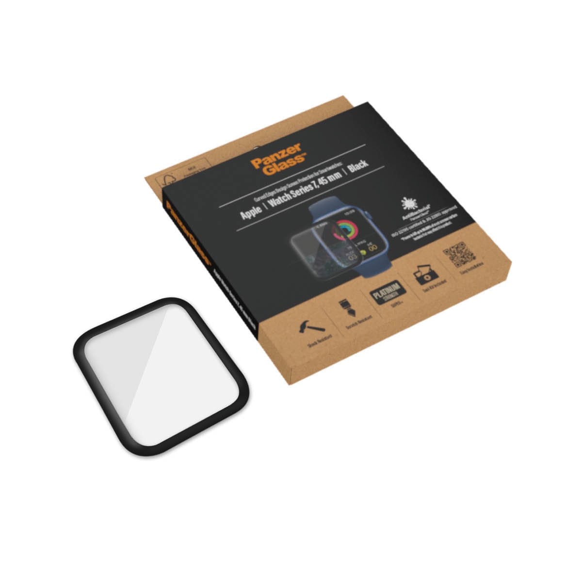 PanzerGlass Verre de protection d'écran »Screen Protector Glass« für Apple Watch Series 7/8 45mm