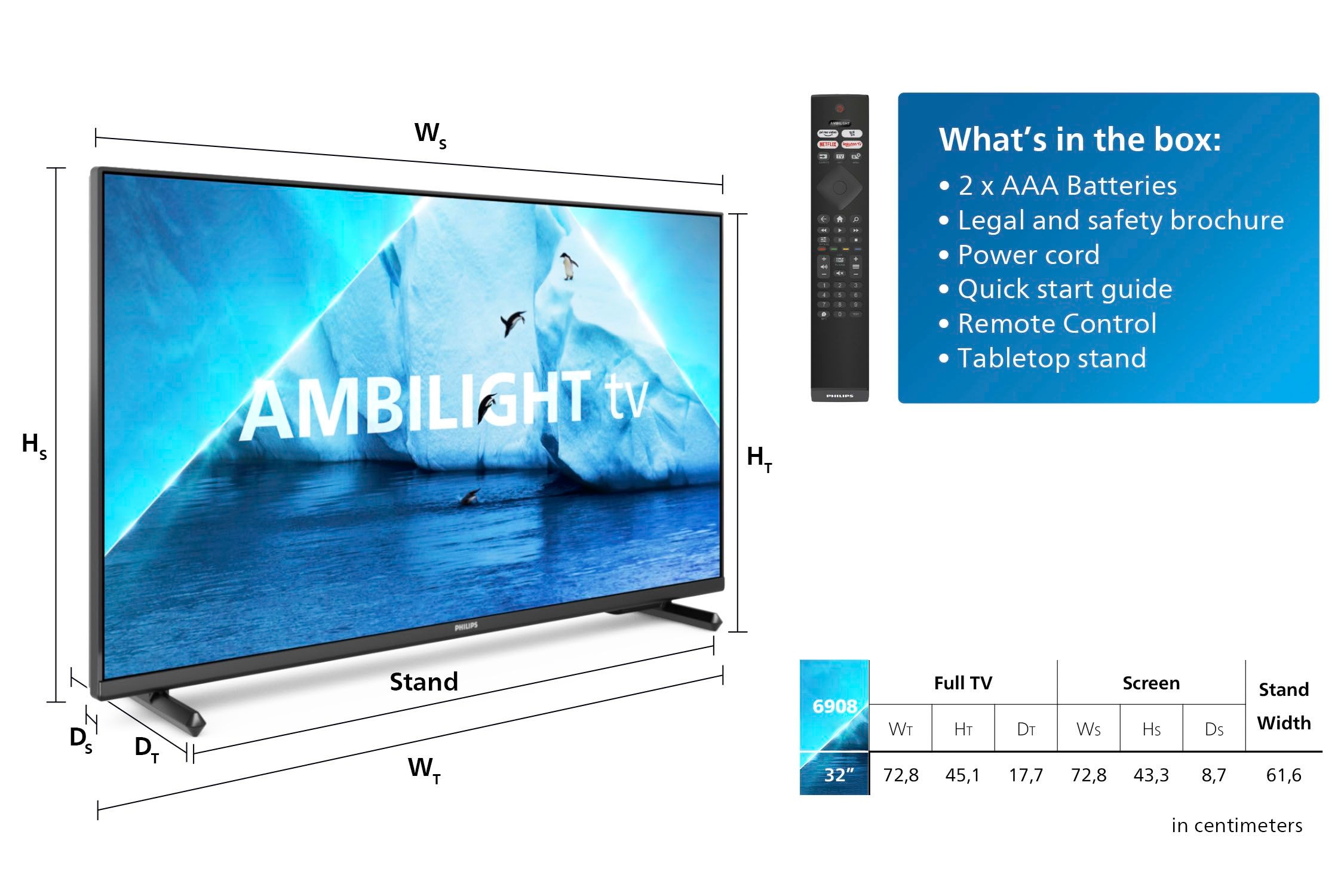 Philips LED-Fernseher »32PFS6908/12«, Full HD, Smart-TV