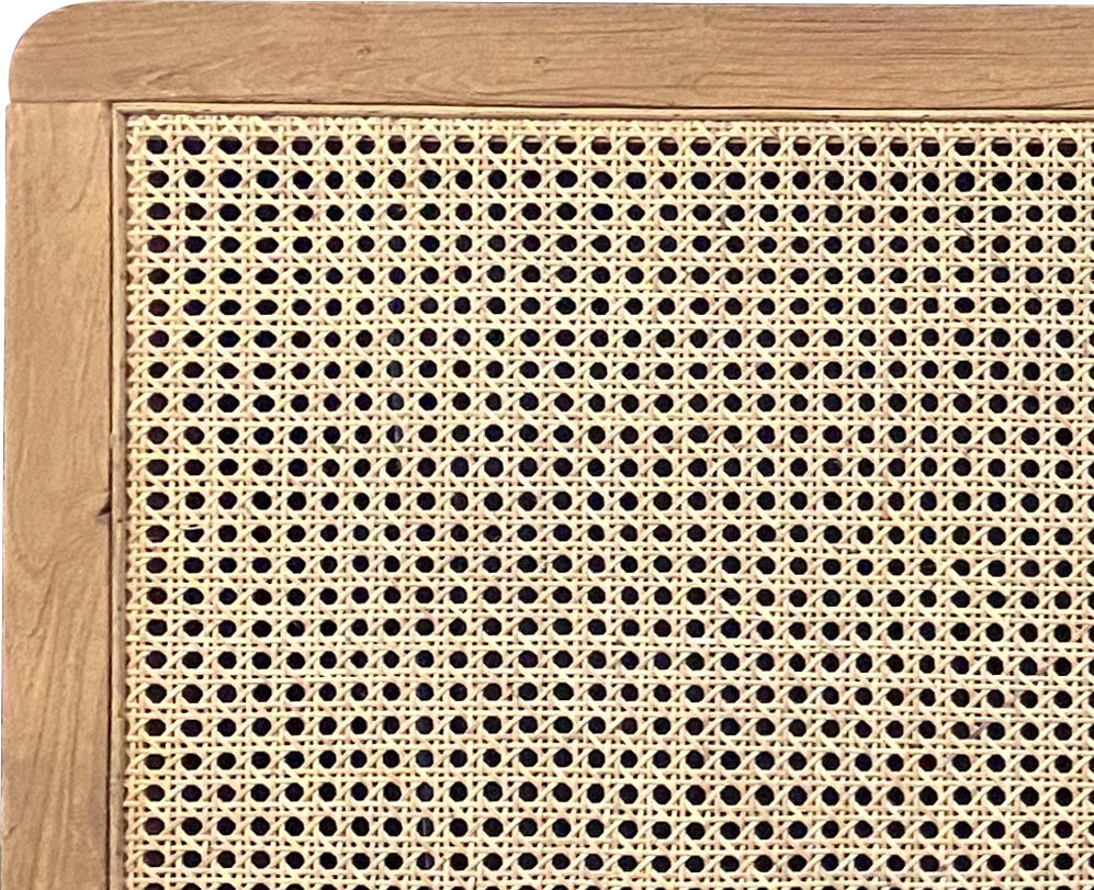 SIT Kopfteil »Rattan Wiener Geflecht 200 cm Wandmontage Natur Bett« Rattan Kopfteil Wiener Geflecht 200 cm im Natur Boho Design