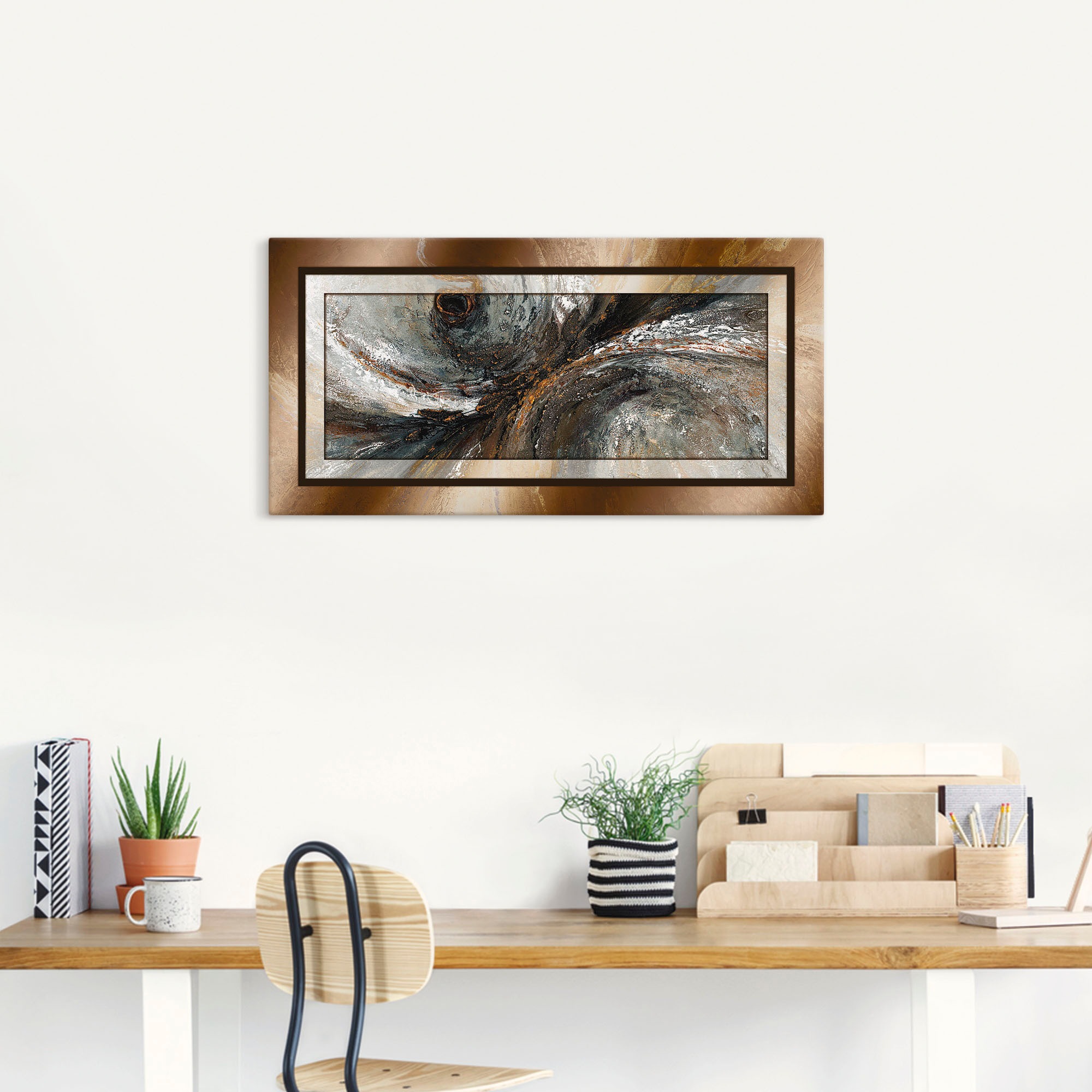 Artland Wandbild »Gold Abstrakt 2«, Gegenstandslos, (1 St.), als Alubild, Outdoorbild, Leinwandbild, Poster in verschied. Grössen
