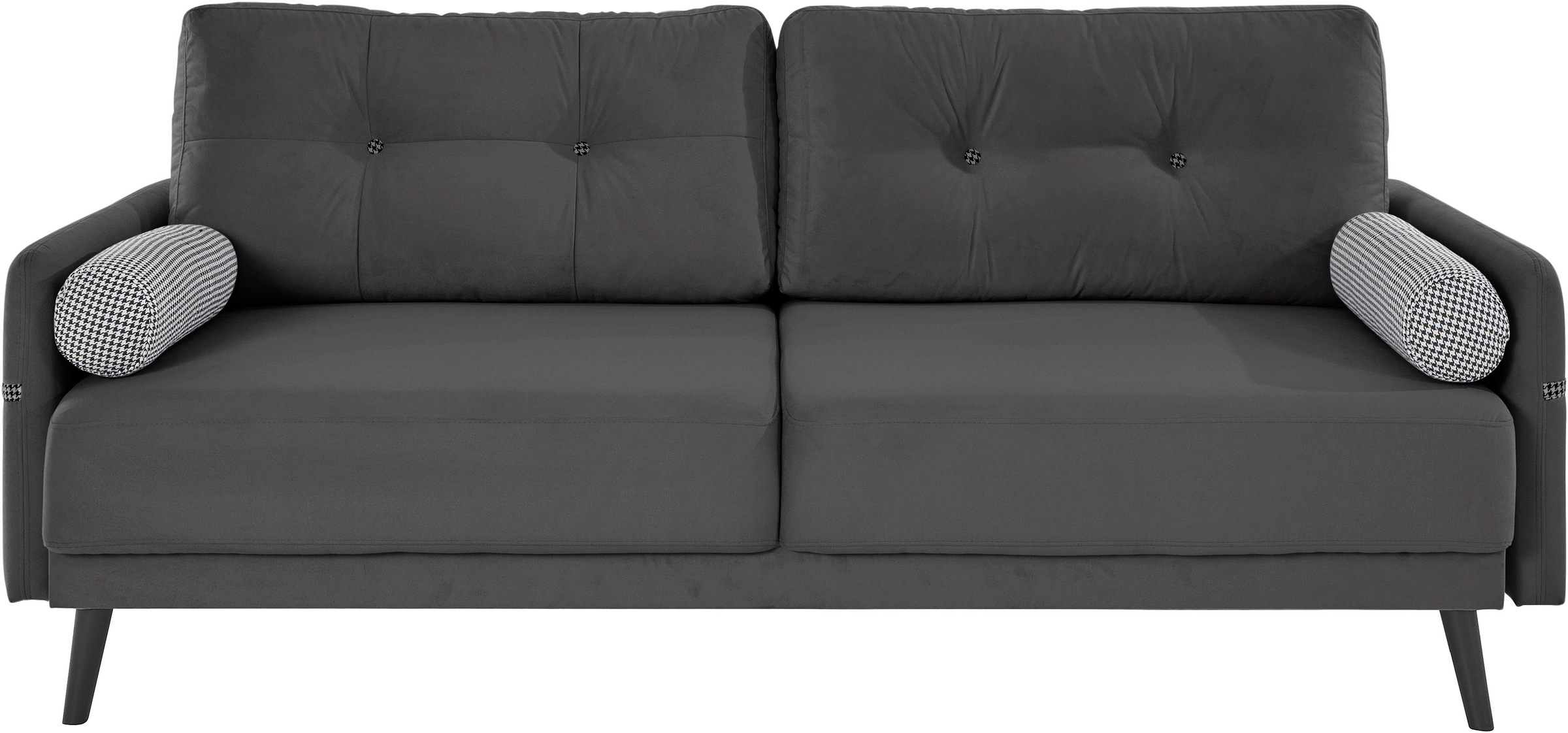INOSIGN Schlafsofa »Emily«, incl. Bettfunktion und Bettkasten, Seitentache im Armteil, Federkern