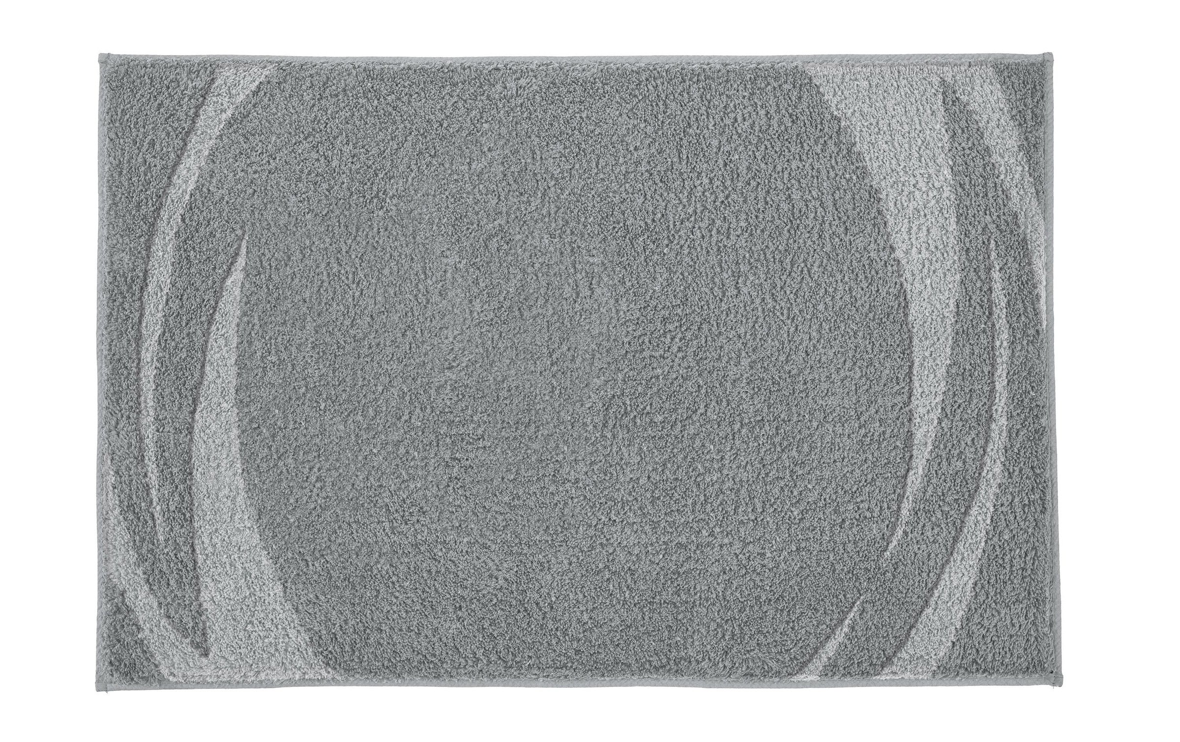 Image of Kleine Wolke Badematte ""Mystic", Badvorleger, Badezimmer Teppich" Höhe 25 mm rutschhemmend beschichtet fussbodenheizungsgeeignet Badteppich, modernes Design, Hoch-Tief Effekt, rechteckig & rund