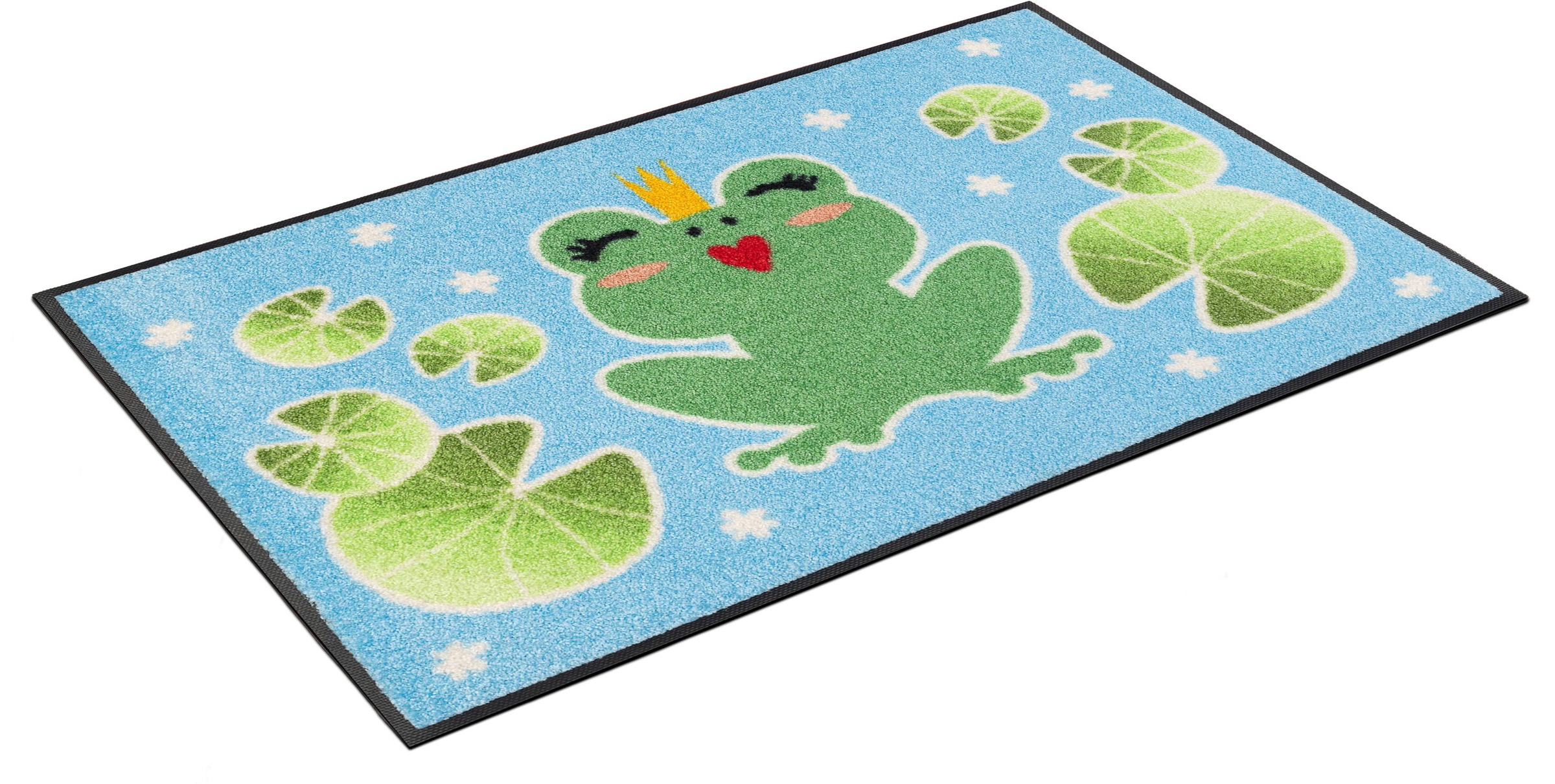 Image of wash+dry by Kleen-Tex Fussmatte »Froschkönigin«, rechteckig, 7 mm Höhe, Schmutzfangmatte, In- und Outdoor geeignet, waschbar bei Ackermann Versand Schweiz