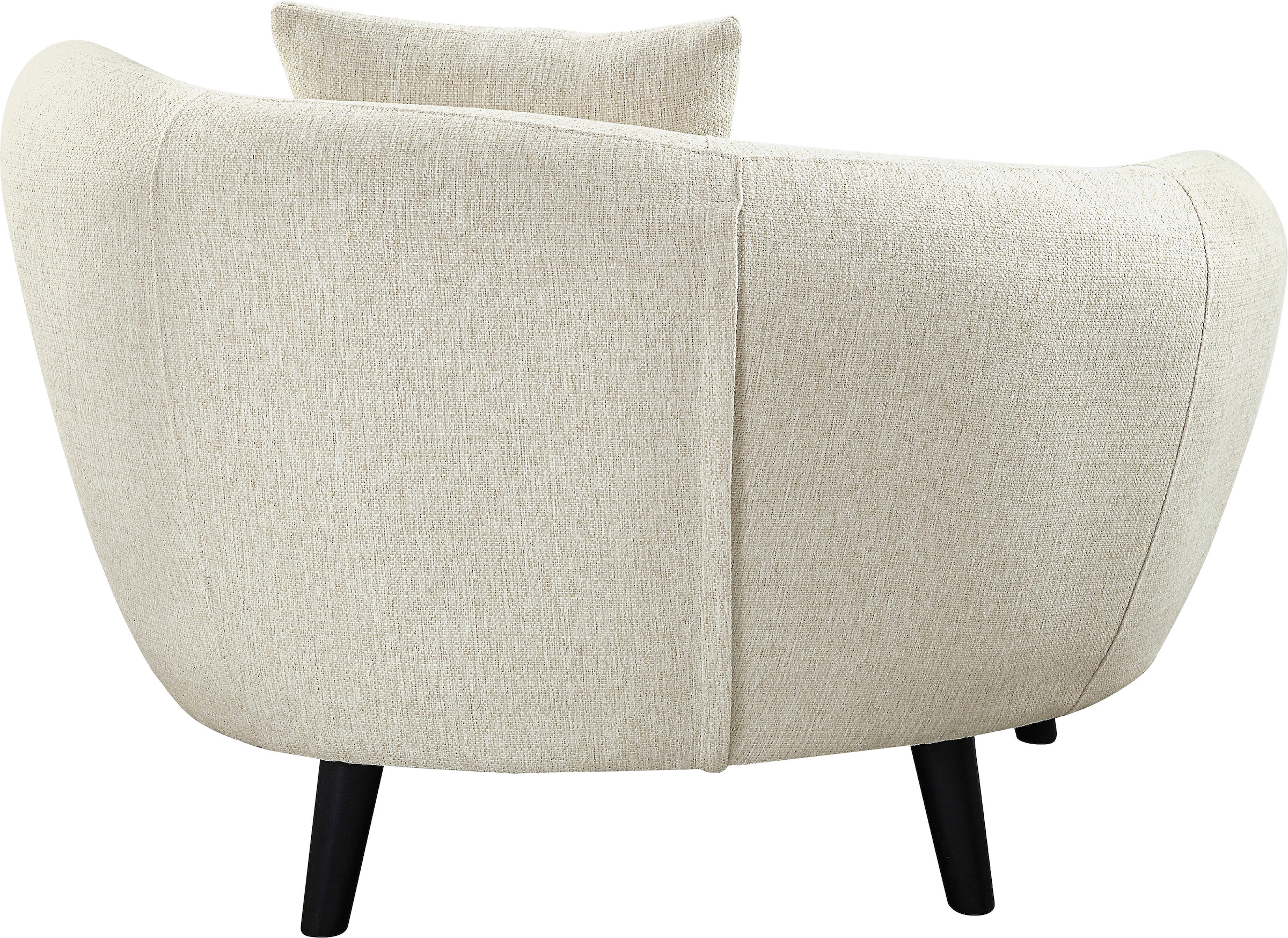 ATLANTIC home collection Loungesessel »Olivia«, XXL-Sessel, Nierenform-Sessel mit Zierkissen im Originalbezug