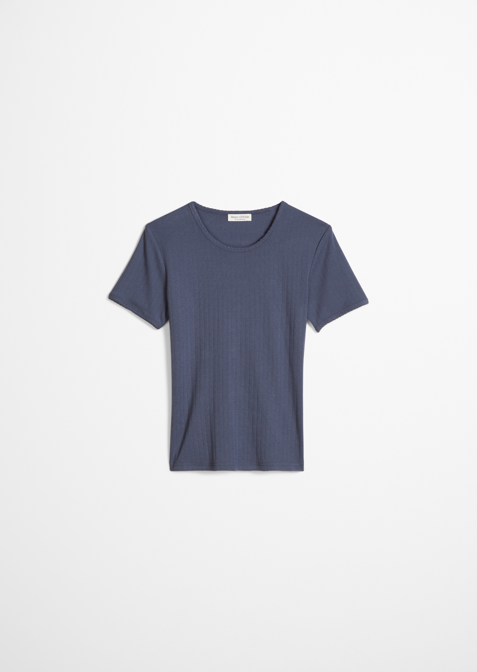 Marc O'Polo Pyjamaoberteil »Mix'n Match Airy Cotton Rib« Kurzarm, mit feingerippter Ajour-Optik, für Homewear