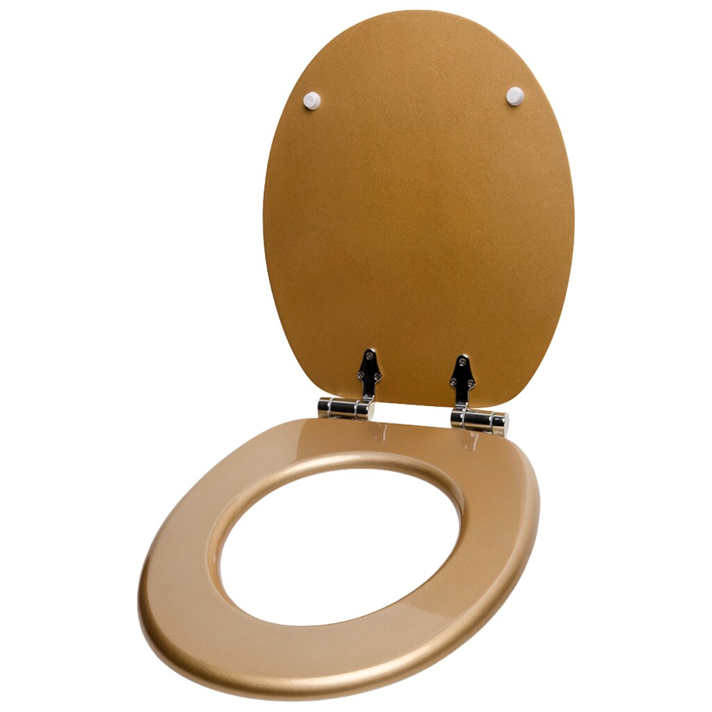 Sanilo WC-Sitz »Crystal Goldfarben«