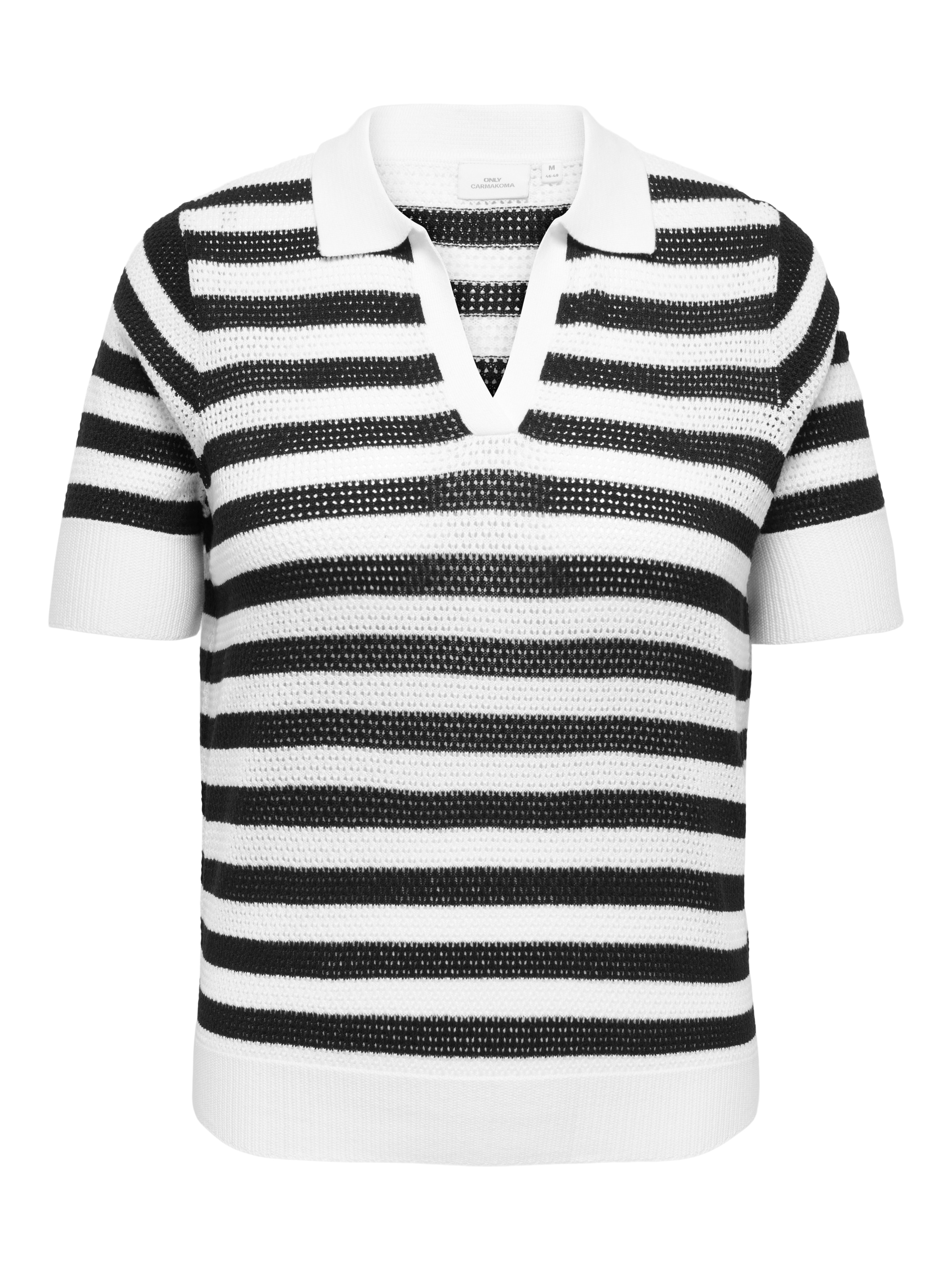 Image of ONLY CARMAKOMA Polokragenpullover "CARDIANA SS POLO PULLOVER KNT"