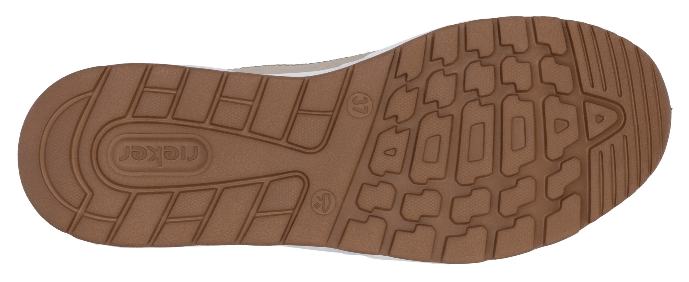 RIEKER Sport Baskets compensées  Schnürschuh, Halbschuh, Freizeitsneaker mit Reissverschluss