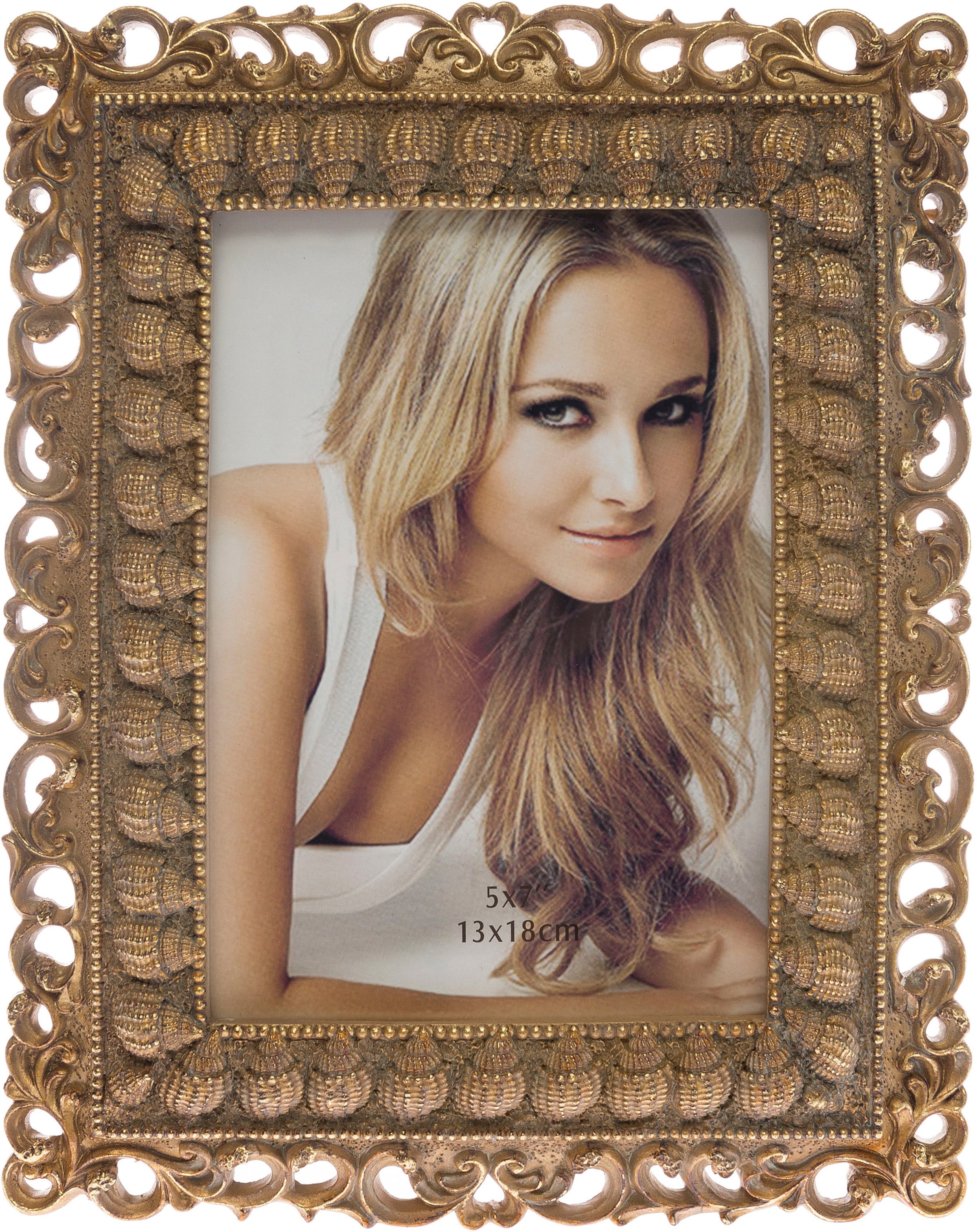 Image of Myflair Möbel & Accessoires Bilderrahmen »Josefina gross, goldfarben«, Fotorahmen im prunkvollen Look, Bildformat 13x18 cm bei Ackermann Versand Schweiz
