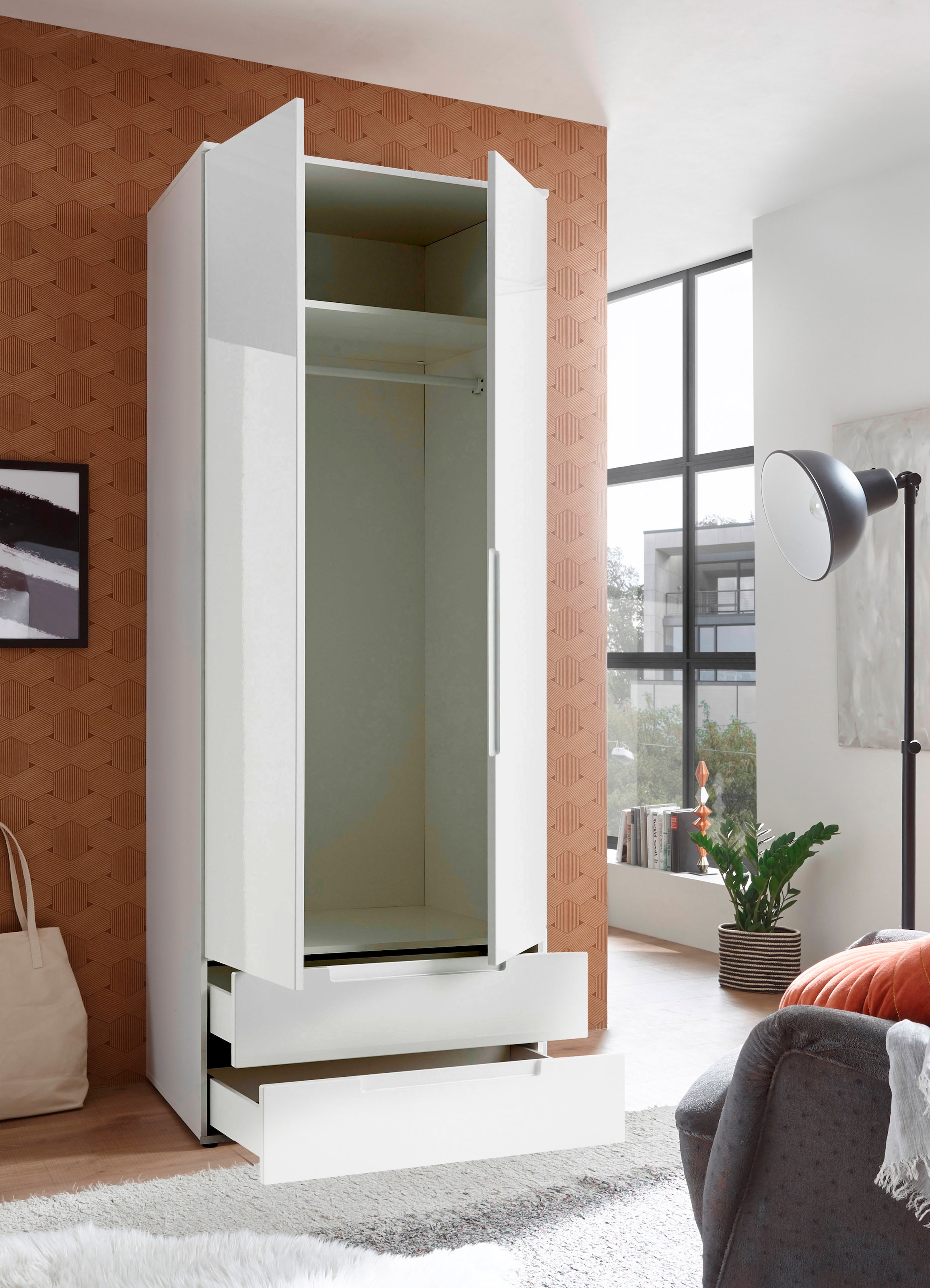 Schlafkontor Drehtürenschrank »Spice« mit Hochglanzfront