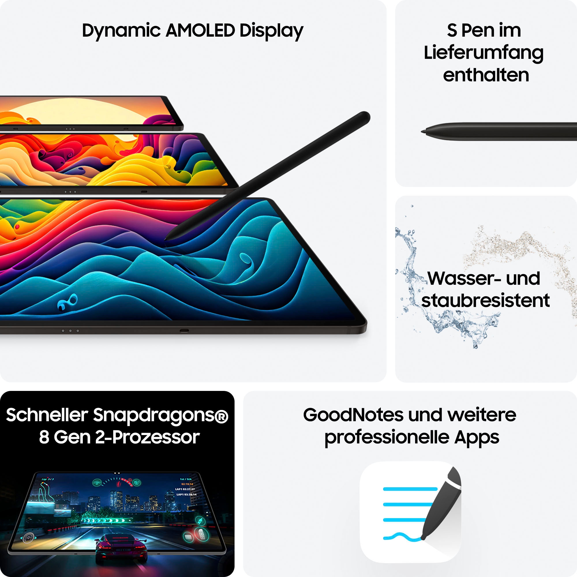 Samsung Tablet »Galaxy Tab S9 Ultra 5G«, (36,99 cm / 14,6 Zoll), Android, WQXGA+, 5G, AI-Funktionen)