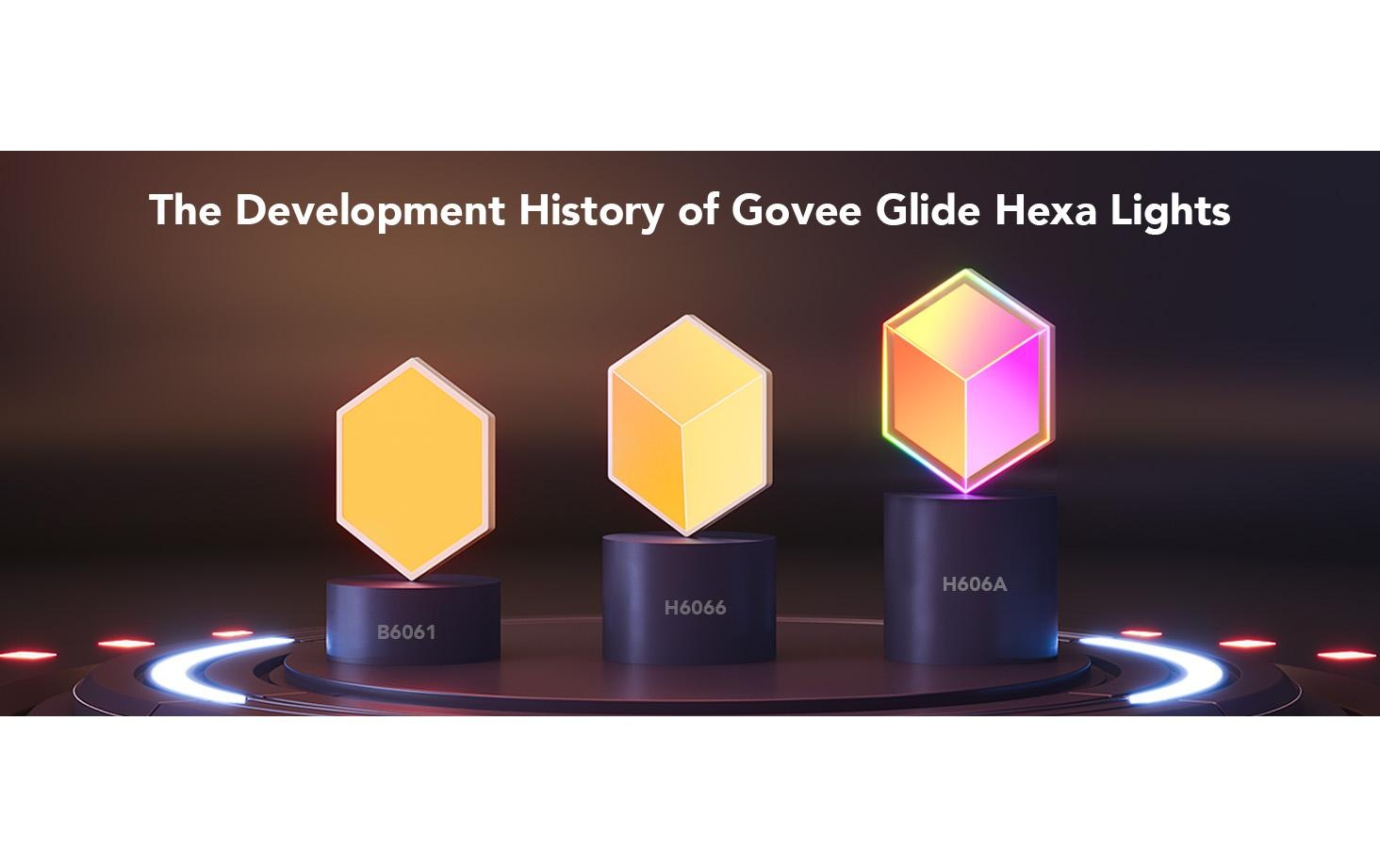 Govee LED Wandleuchte »Govee Glide Hexa Ultra, 7er-Pack, RGBIC«, 7 flammig