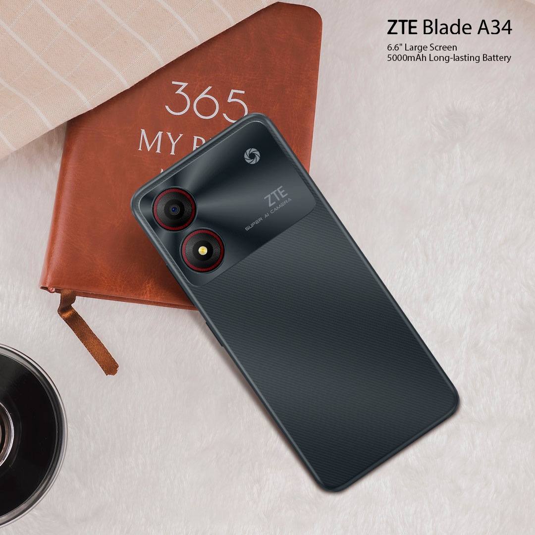 ZTE Smartphone »Blade A34« Grau
