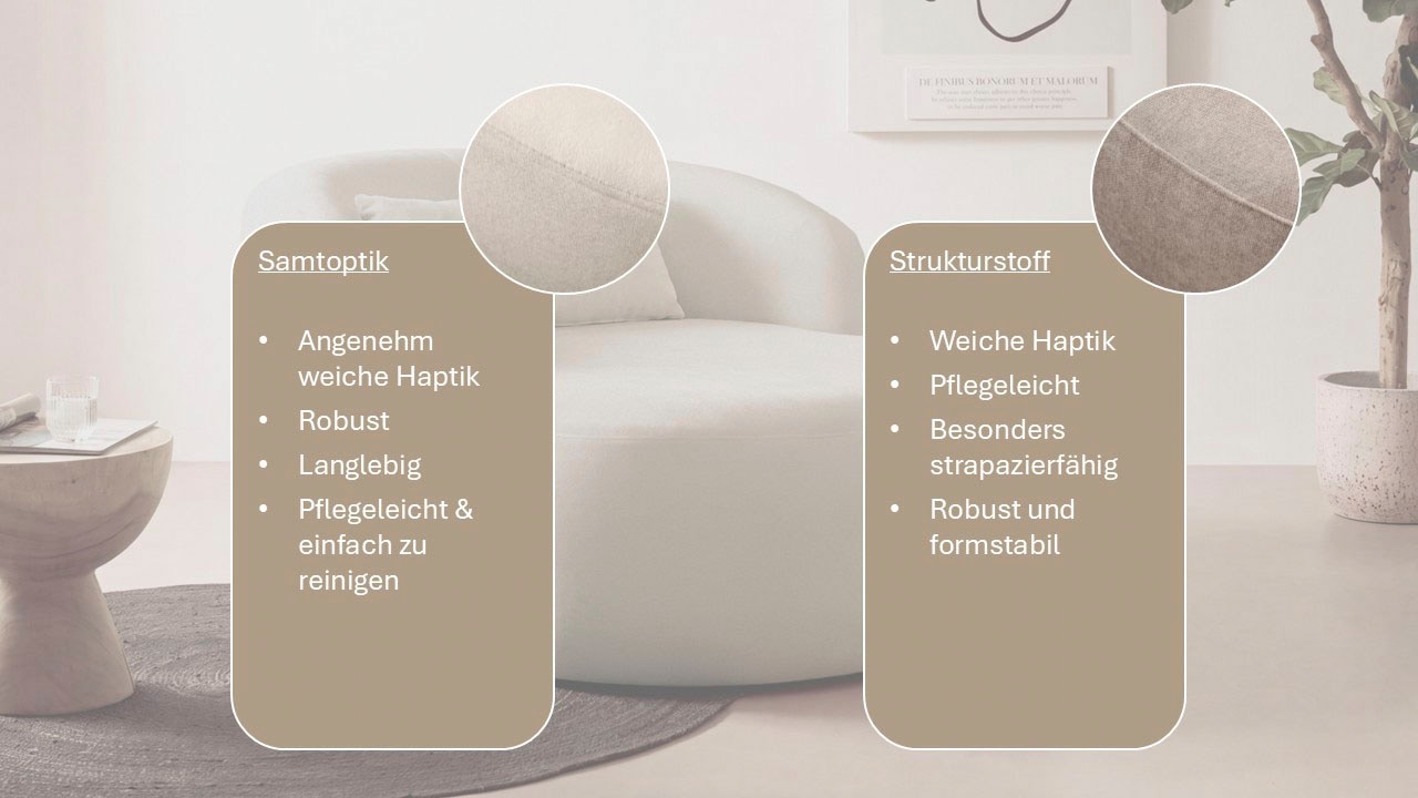 LeGer Home by Lena Gercke XXL-Sessel »Yllara, moderner Lesesessel, Loveseat mit grosszügiger Sitzfläche« mit geschwungener Rückenlehne in Samt oder Struktur