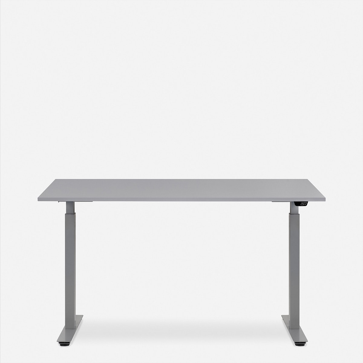 Schreibtische »WRK21 Schreibtisch Smart 100 x 60 cm, Höhenverstellbar, Grau Uni / Grau«