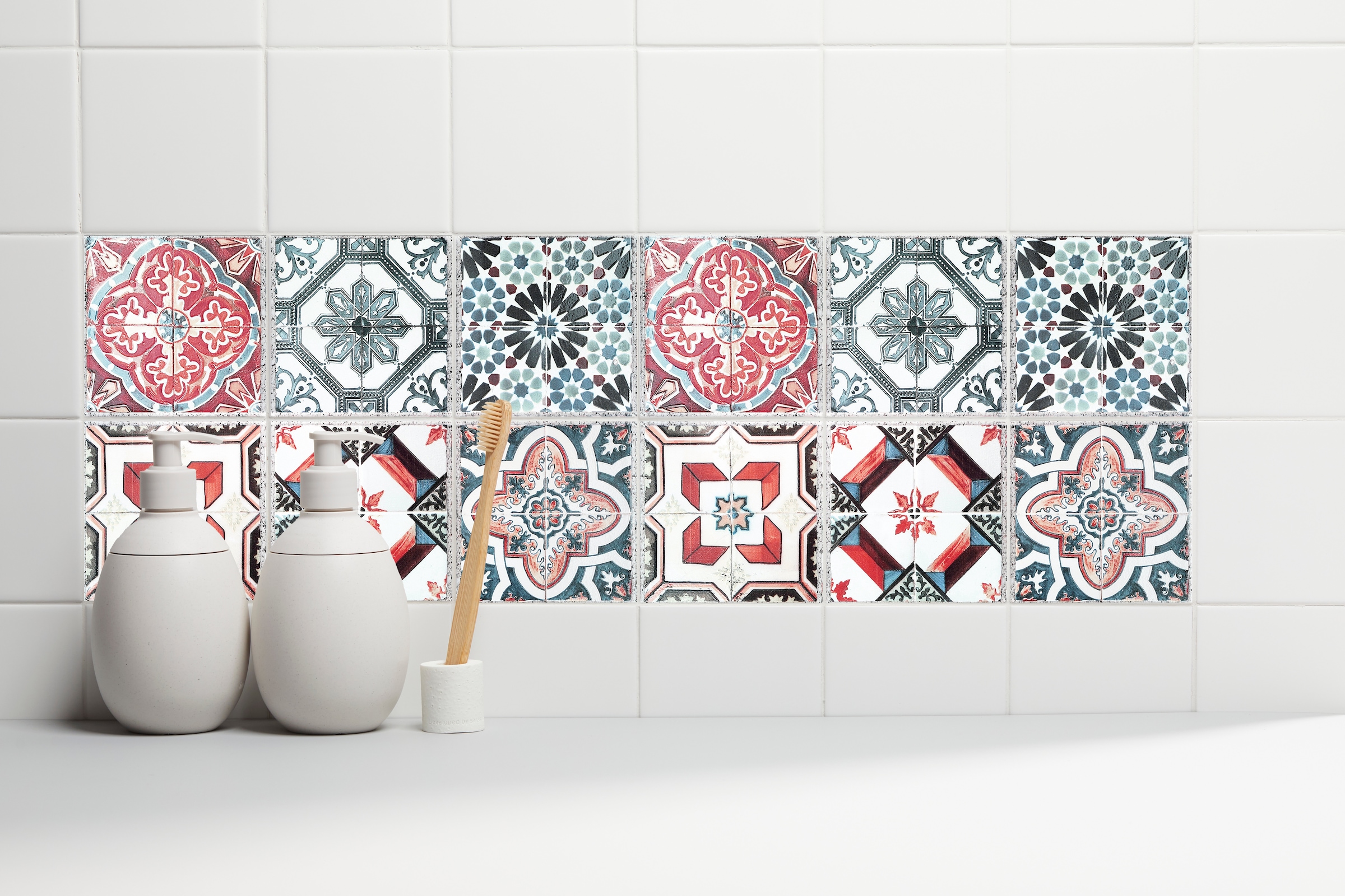 Home affaire Autocollants pour carrelage »Ornamente« Stickerfliesen, selbstklebend, Sticker, 12er Set