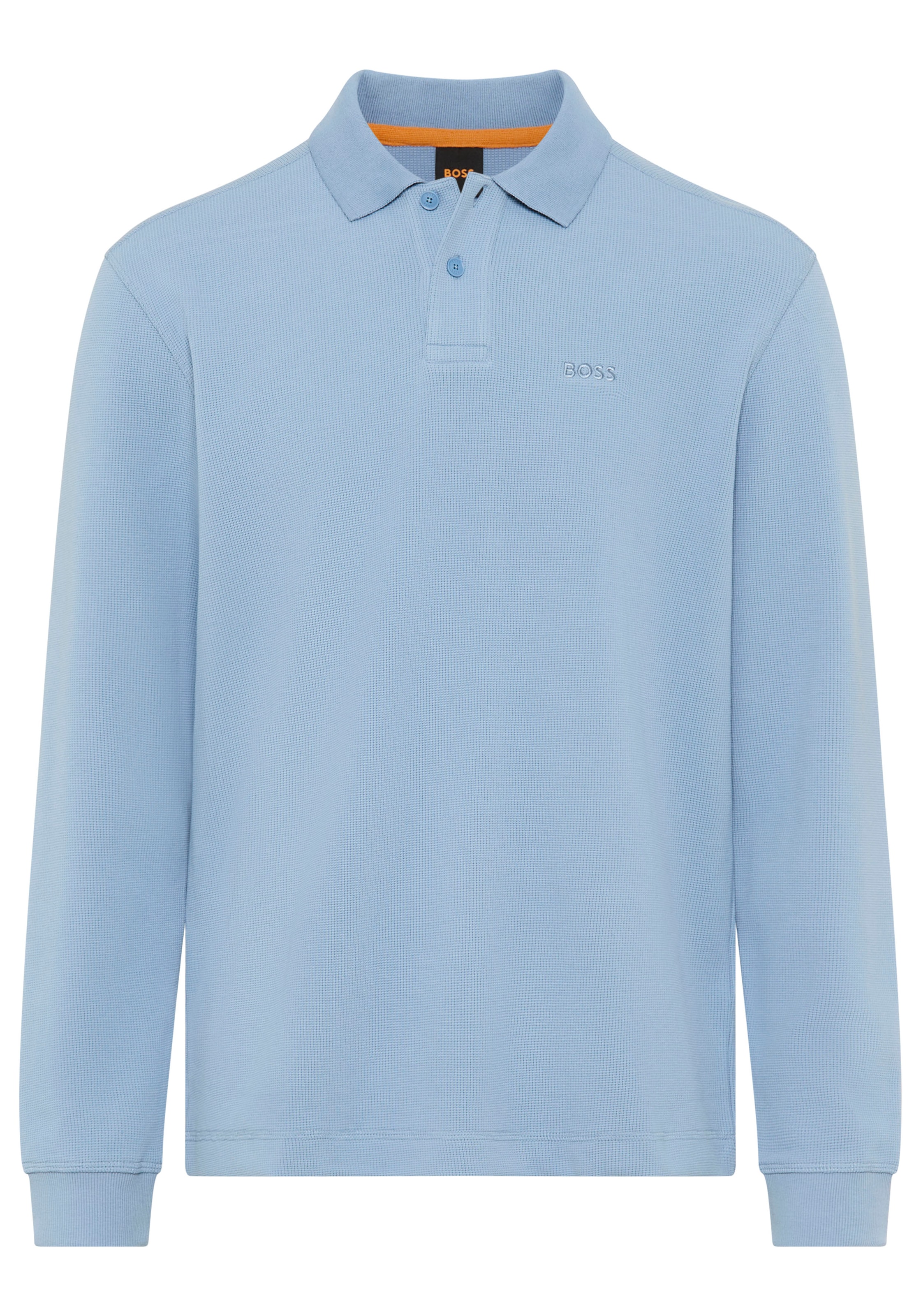 BOSS ORANGE Polo »Petempestolong« mit Knopfleiste