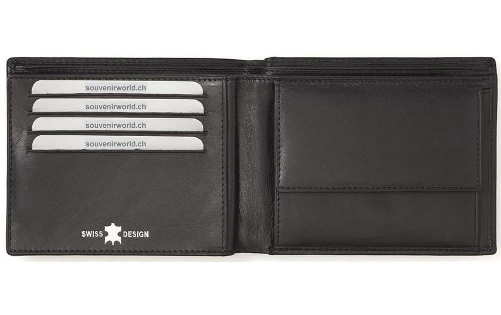   Porte-monnaie »creanorm Portemonnaie Echtleder« Leder-Portemonnaie für Herren mit RFID-Schutz und Schweizer Kreuz