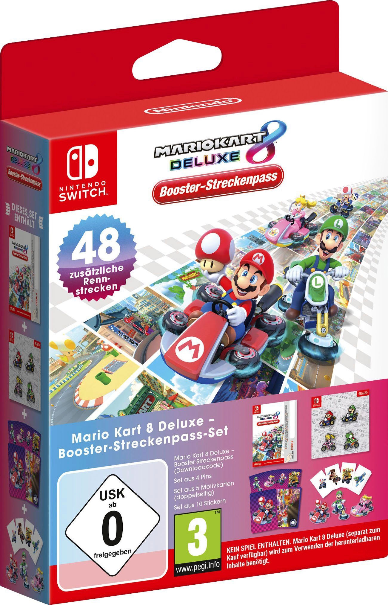Nintendo Switch Logiciel de jeu »Mario Kart 8 Deluxe + Mario Kart 8 Deluxe Booster-Streckenpass-Set« Nintendo Switch