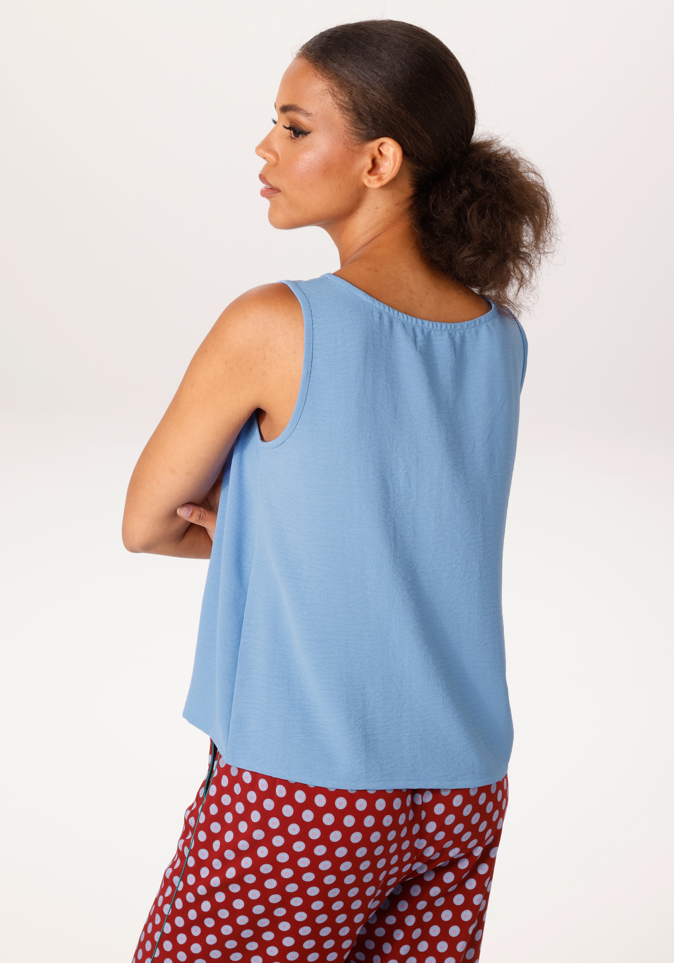 Aniston CASUAL Top chemisier in Leinen-Optik