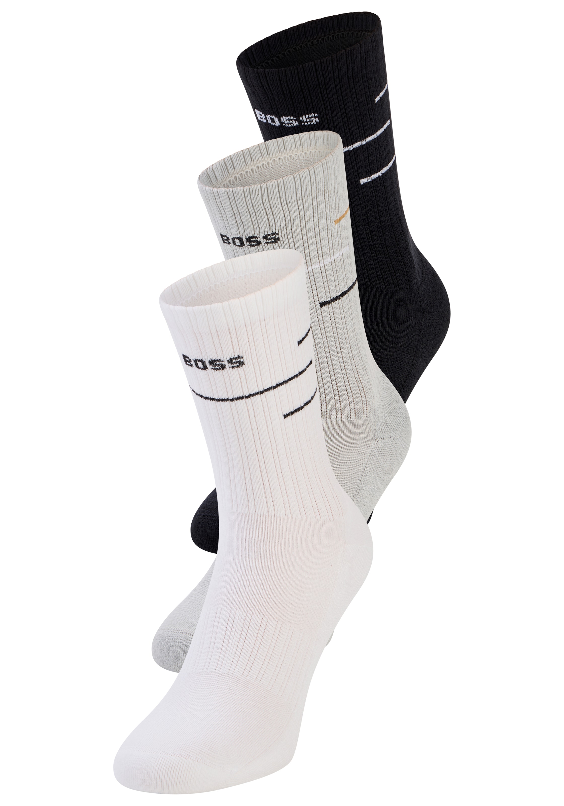 Image of BOSS Basicsocken "3P QS Rib Line VB" 3 Paar tlg.