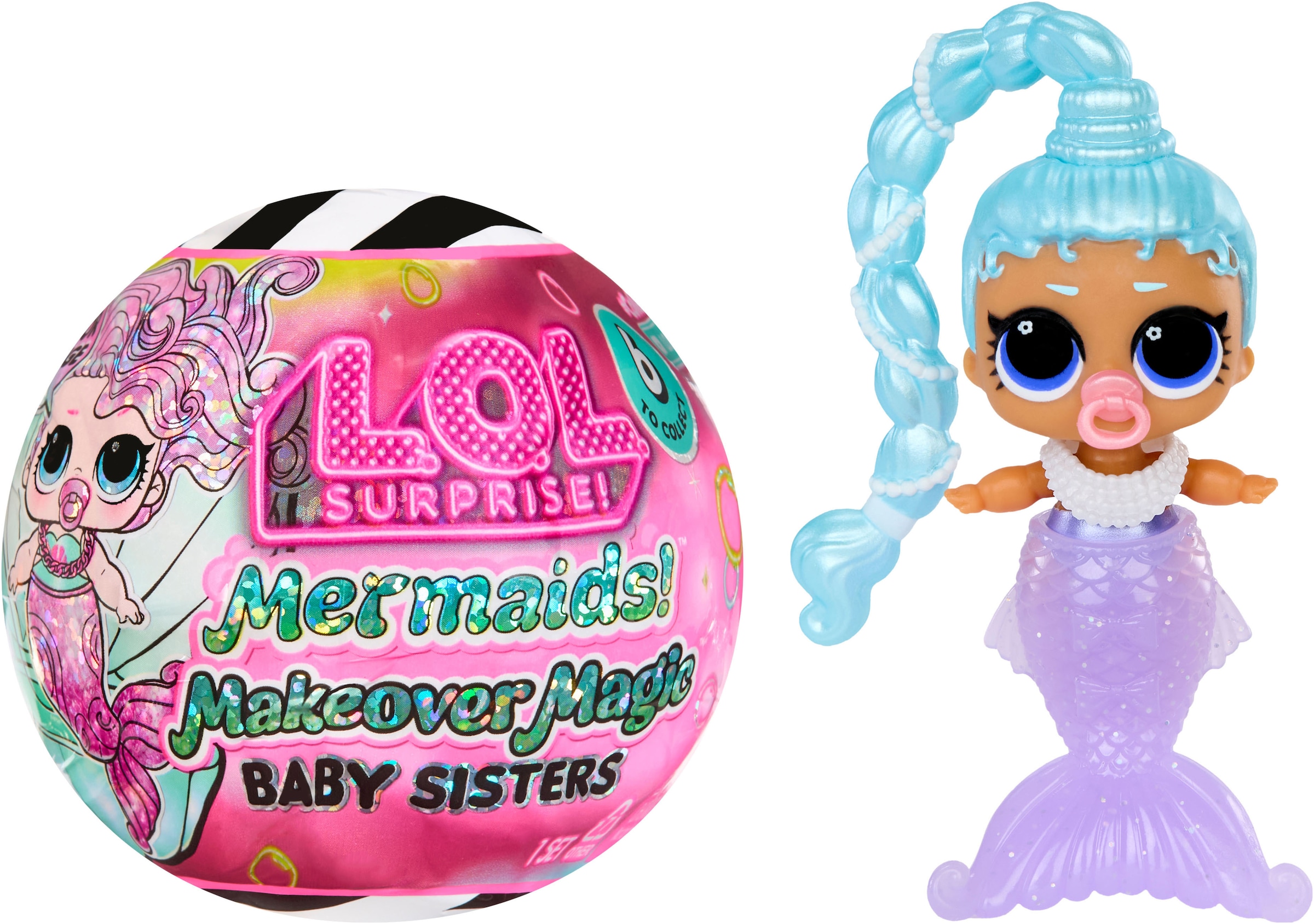 L.O.L. SURPRISE! Anziehpuppe »L.O.L. Surprise Mermaids! Makeover Magic Baby Sisters« Sortierte Lieferung - Abbildungen dienen als Beispiele!