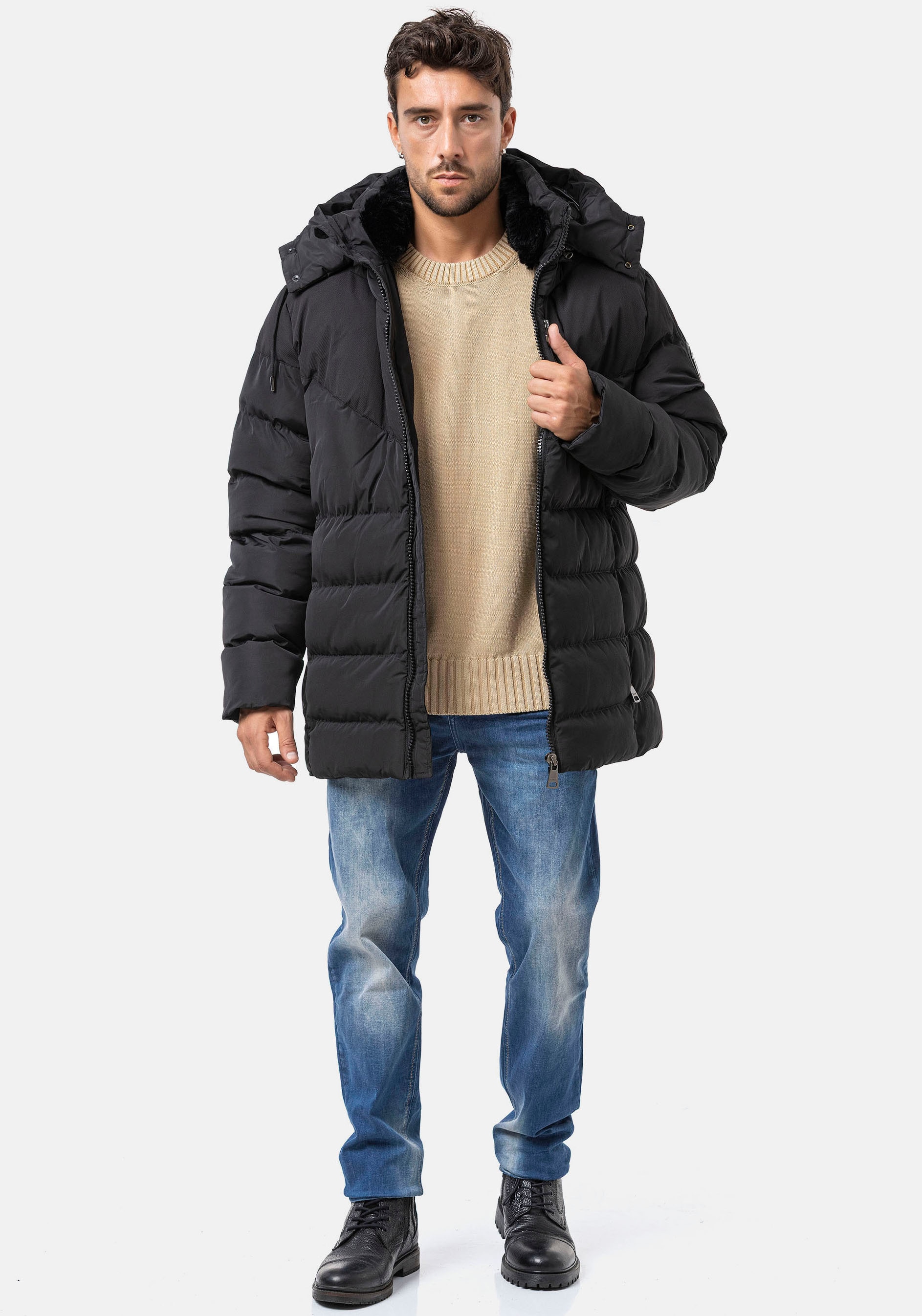 Cipo & Baxx Veste matelassée mit Kapuze