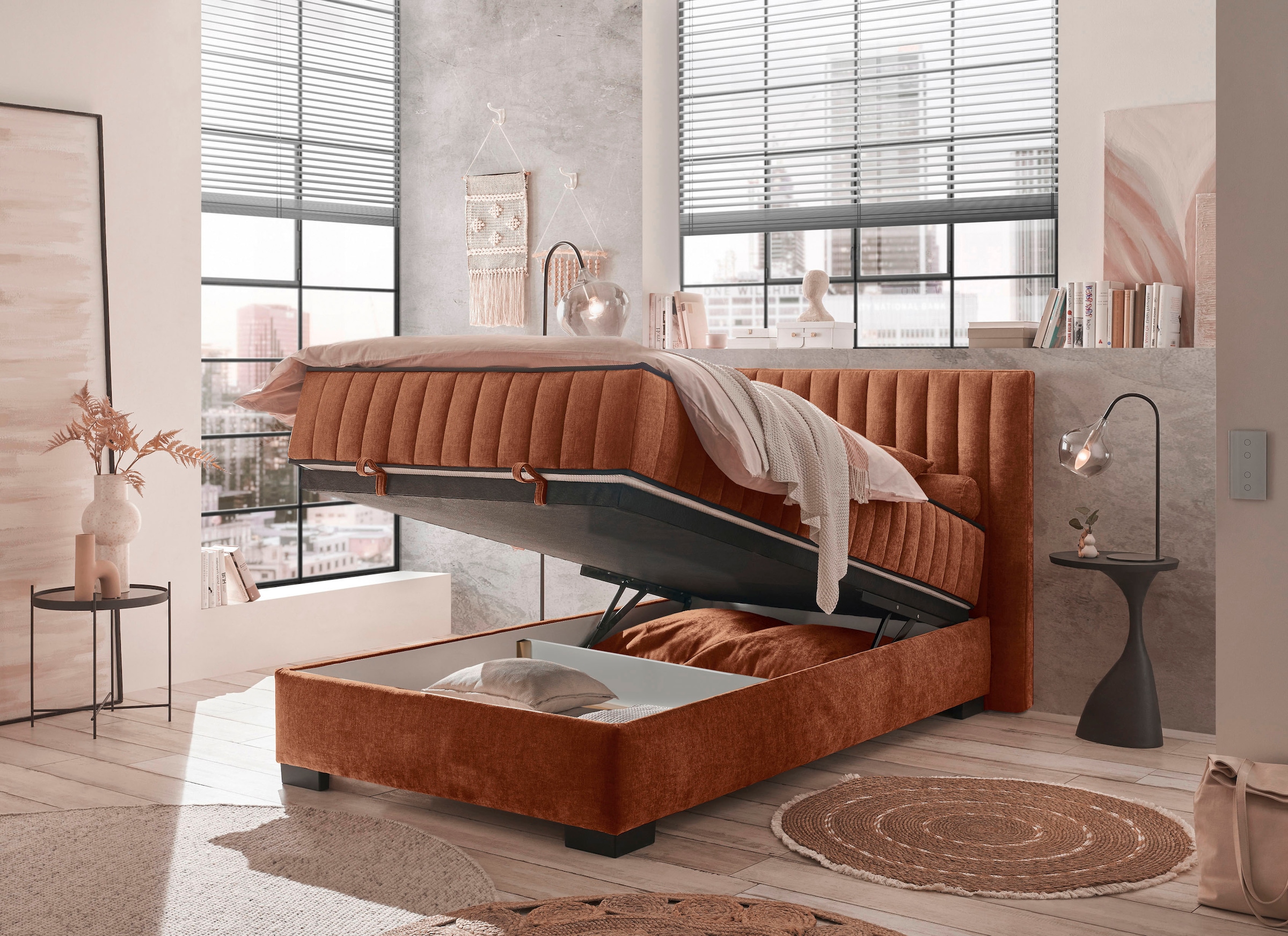 ED EXCITING DESIGN Lit de boxe »Nagol« mit Bettkasten, mit Wendematratze, erhältlich in verschiedenen Breiten