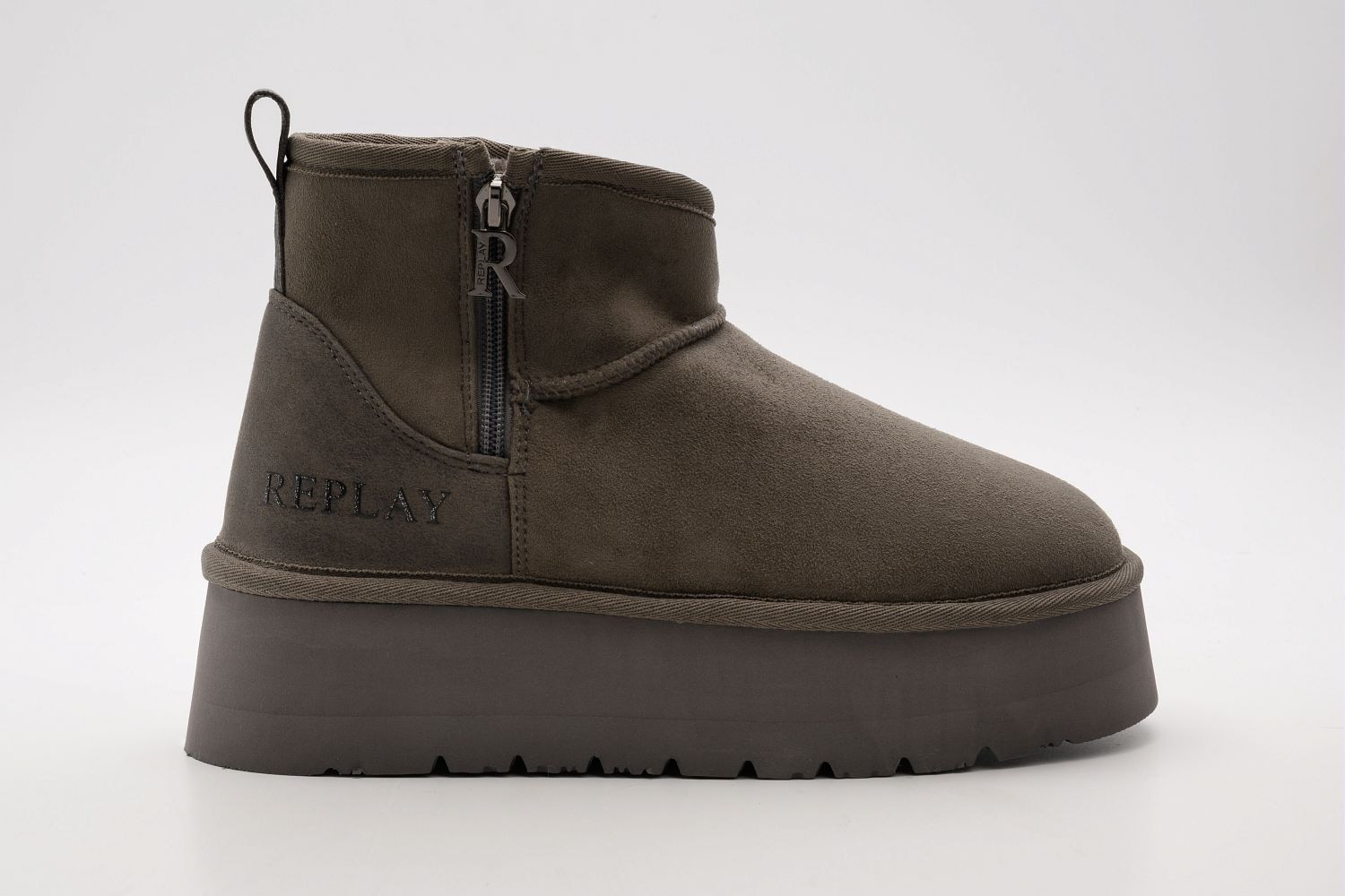 Replay Bottes d'hiver »CHIC ZIP«  Plateauboots, Stiefelette mit Anziehlasche und Reissverschluss