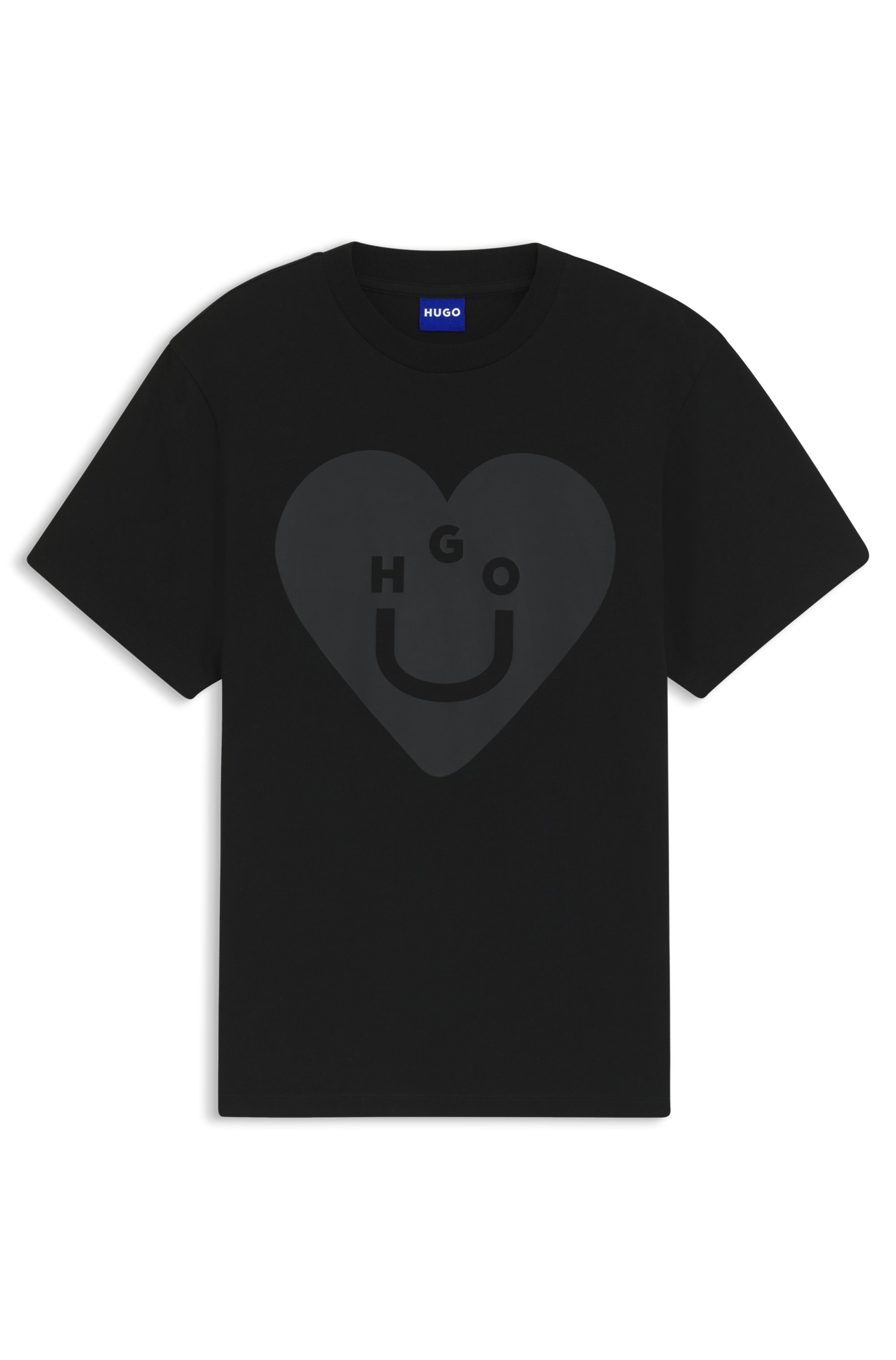 HUGO Blue T-Shirt »Vintage Tee«, in lockerer Passform