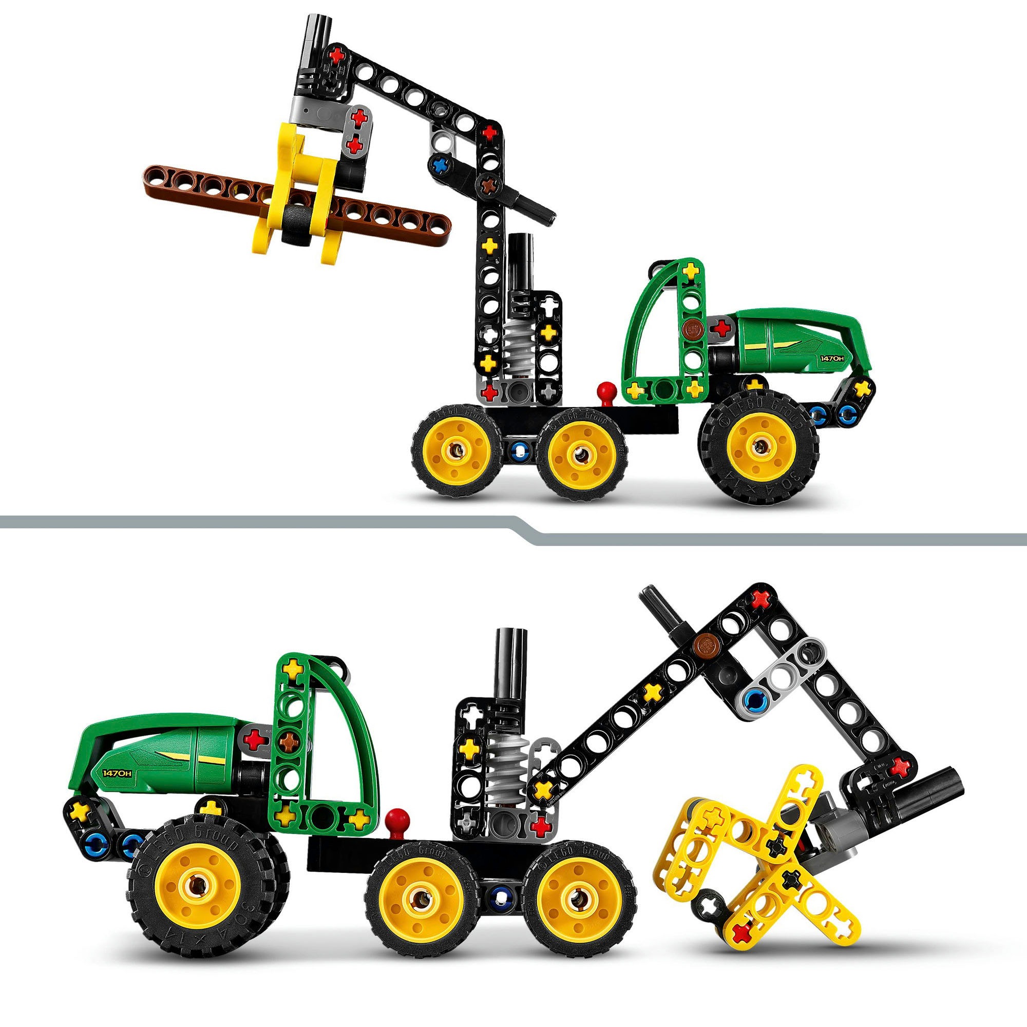 LEGO® Konstruktionsspielsteine »John Deere 1470H Rad-Harvester (42218), LEGO Technic« Made in Europe