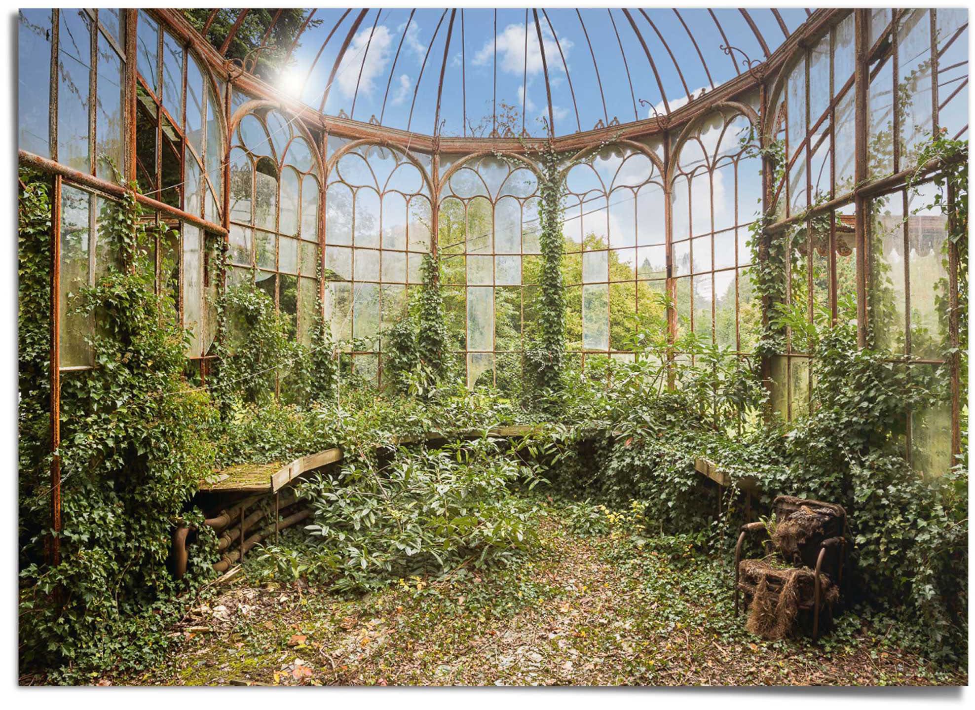 Reinders!, Poster »Gartenpavillon«, farbe bild(er): grün, Papier, B/H/T: 140 cm x 100 cm x 0,1 cm