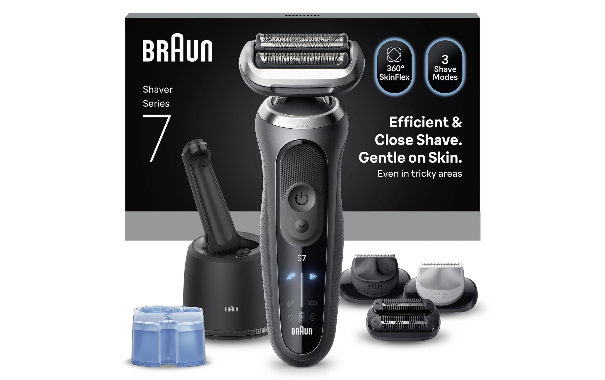 Braun Épilateur électrique pour le visage »Series 7 72-G7865cc« Reinigungsstation