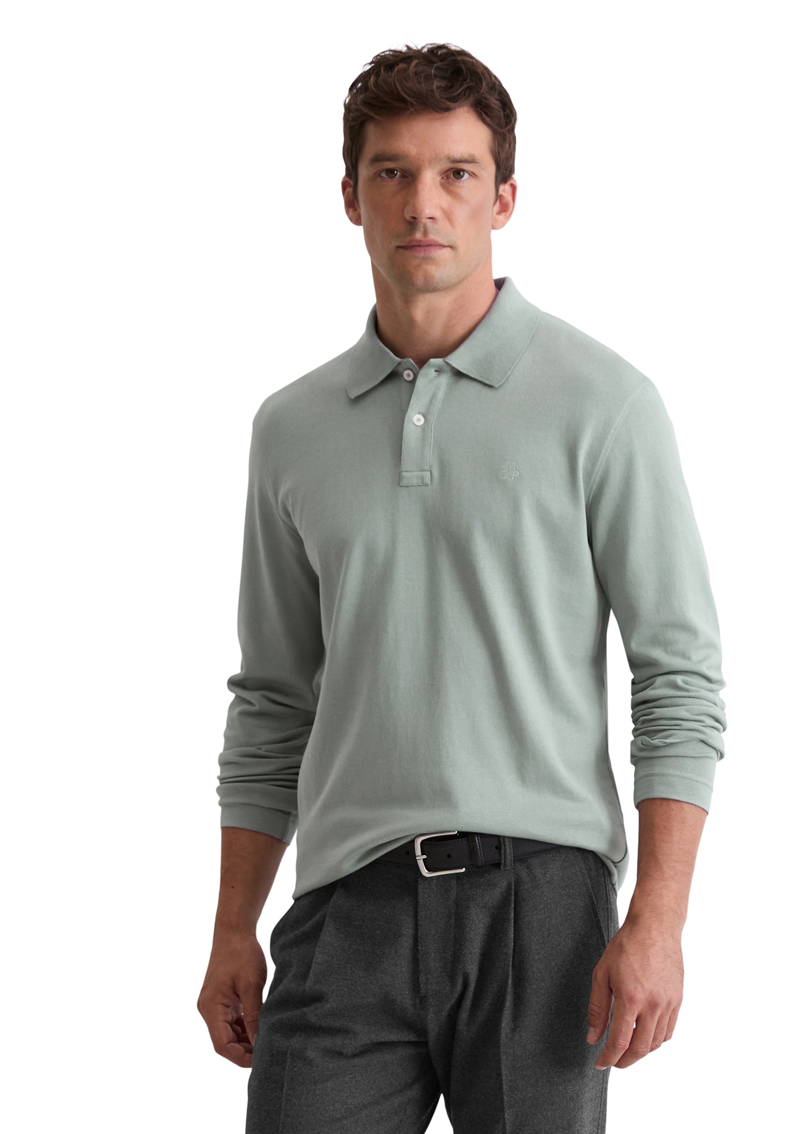 Image of Marc OPolo Langarm-Poloshirt