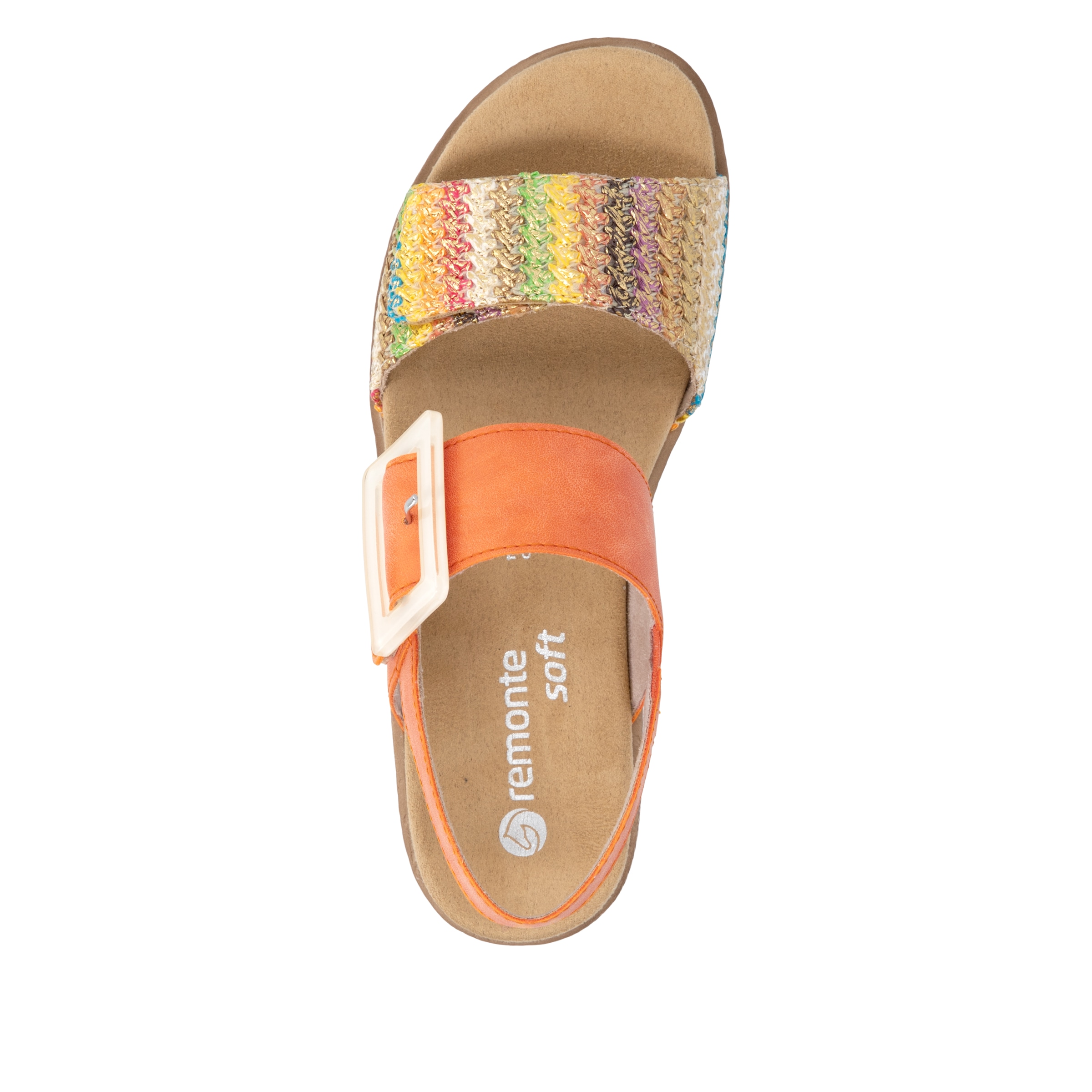 Remonte Sandale à plateforme  Sandalette, chaussure d'été, talon compensé, avec équipement Lite´n Soft