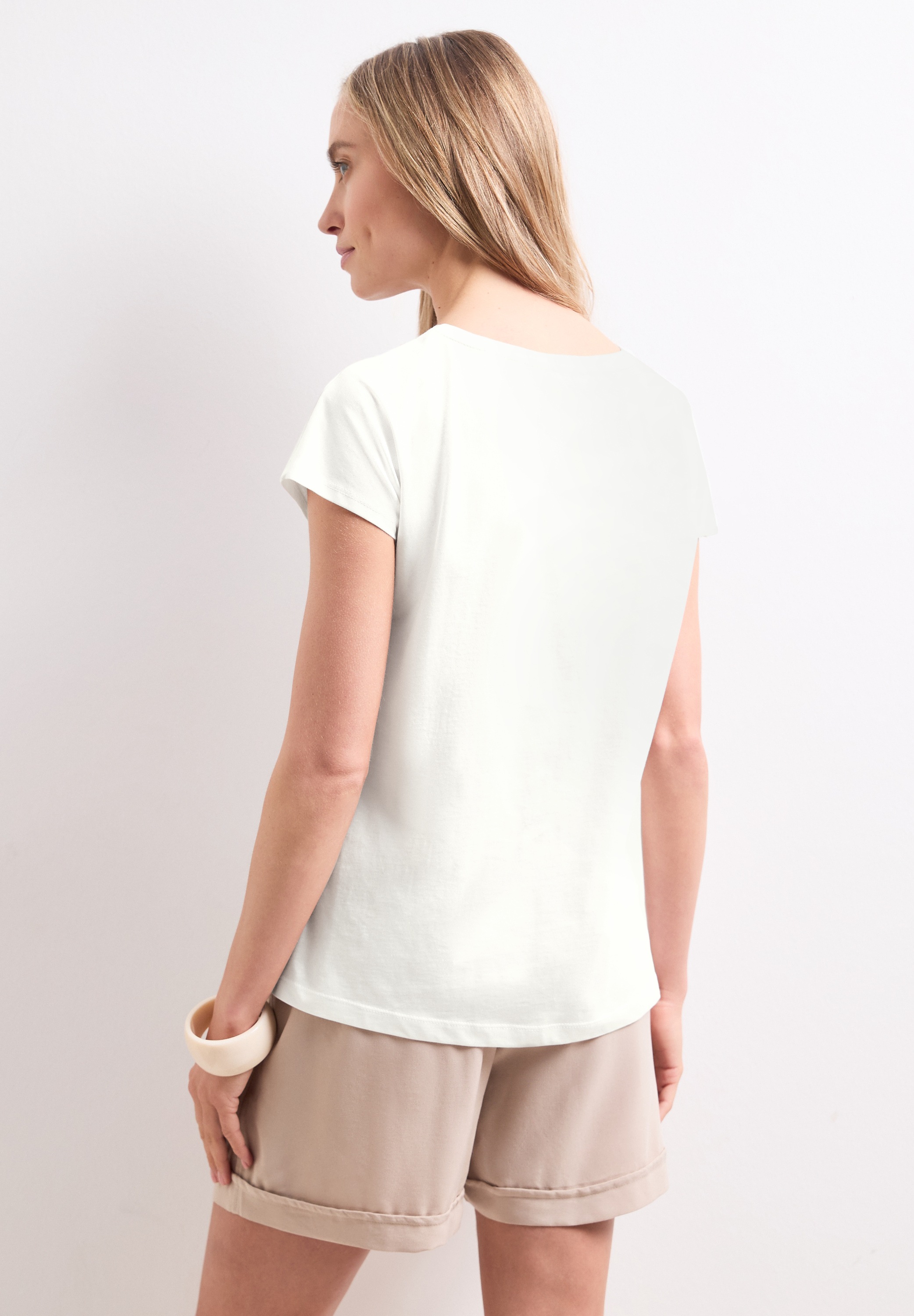 STREET ONE Haut de chemise top d'été avec inscription