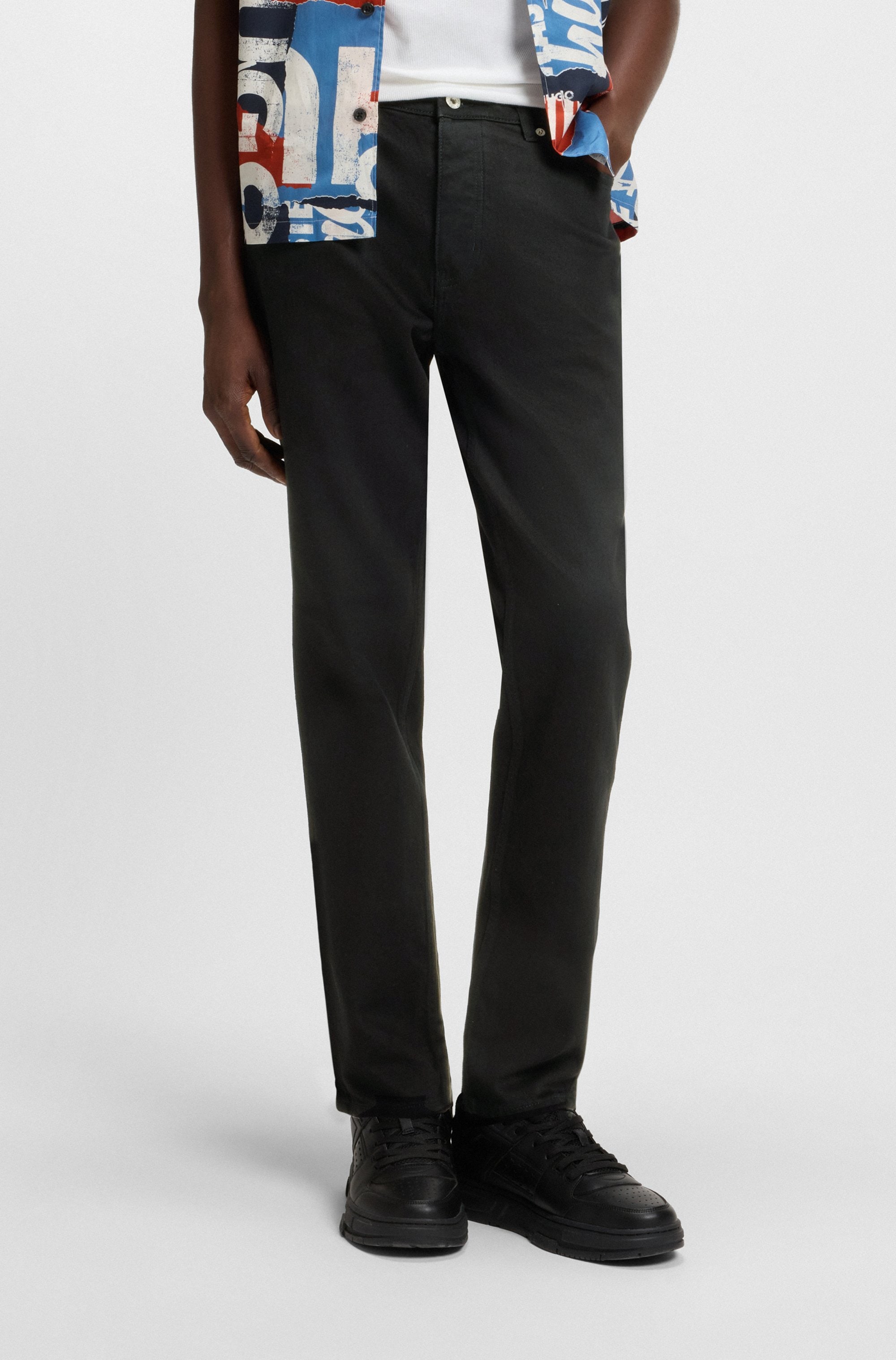 HUGO Jeans taille basse »Brody« avec finition stone-washed