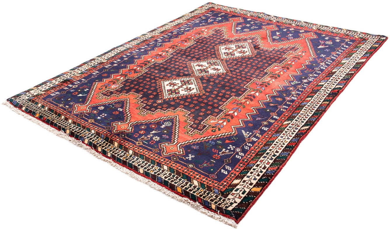 Image of morgenland Orientteppich »Perser - Nomadic - 215 x 164 cm - dunkelblau«, rechteckig, 10 mm Höhe, Wohnzimmer, Handgeknüpft, Einzelstück mit Zertifikat bei Ackermann Versand Schweiz