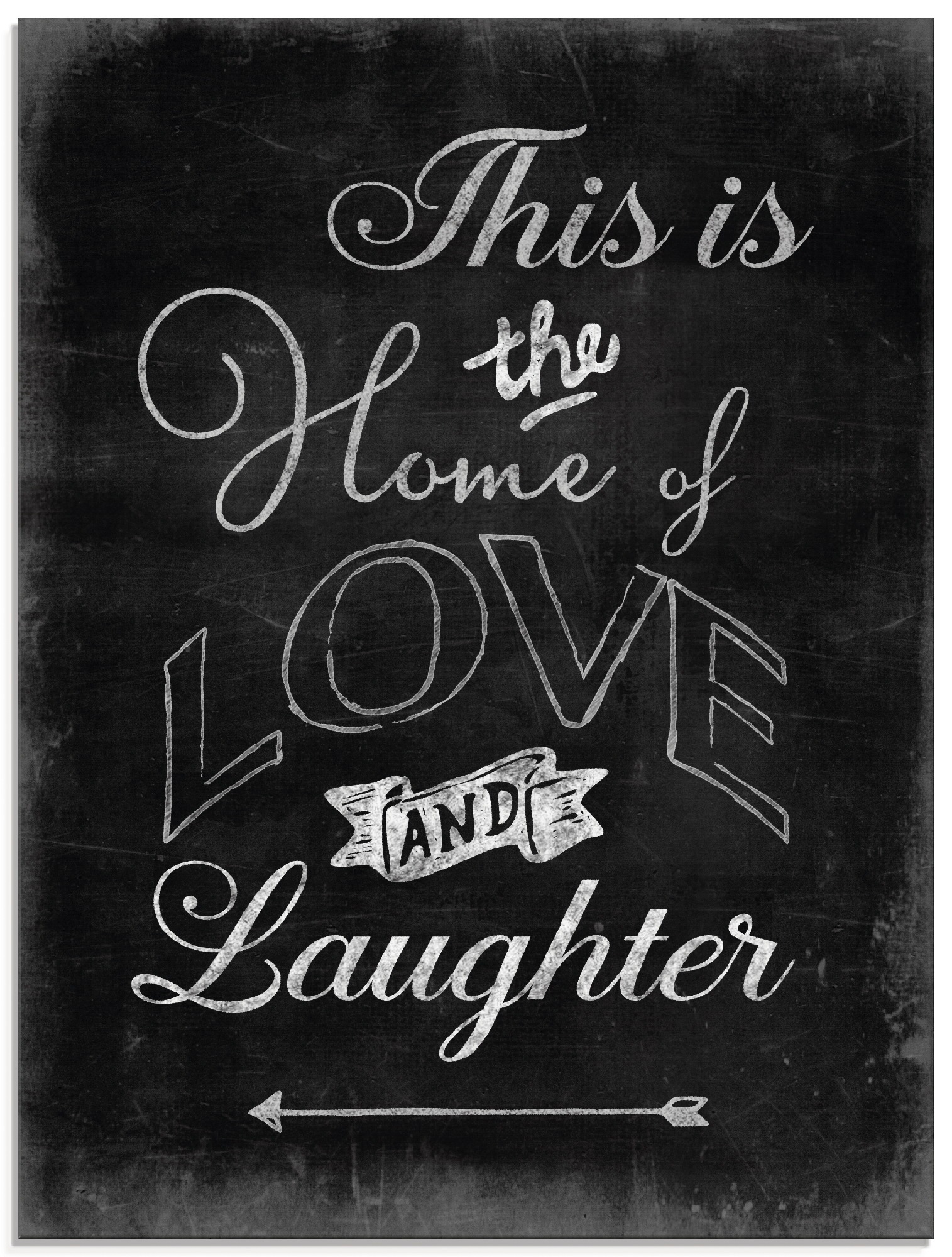 Image of Artland Glasbild »Zuhause II«, Sprüche & Texte, (1 St.) bei Ackermann Versand Schweiz