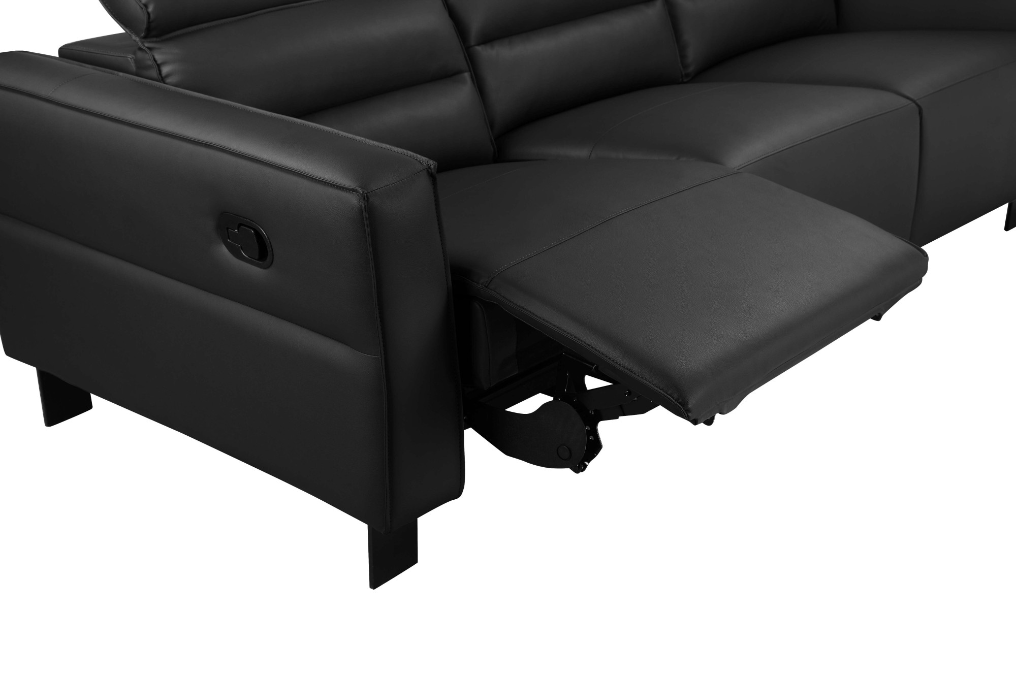GOODproduct 3-Sitzer »Carpari Lederoptik, 224 cm, man./elektr. Relaxfunktion« (USB A/C), sowie Kopfteilverstellung