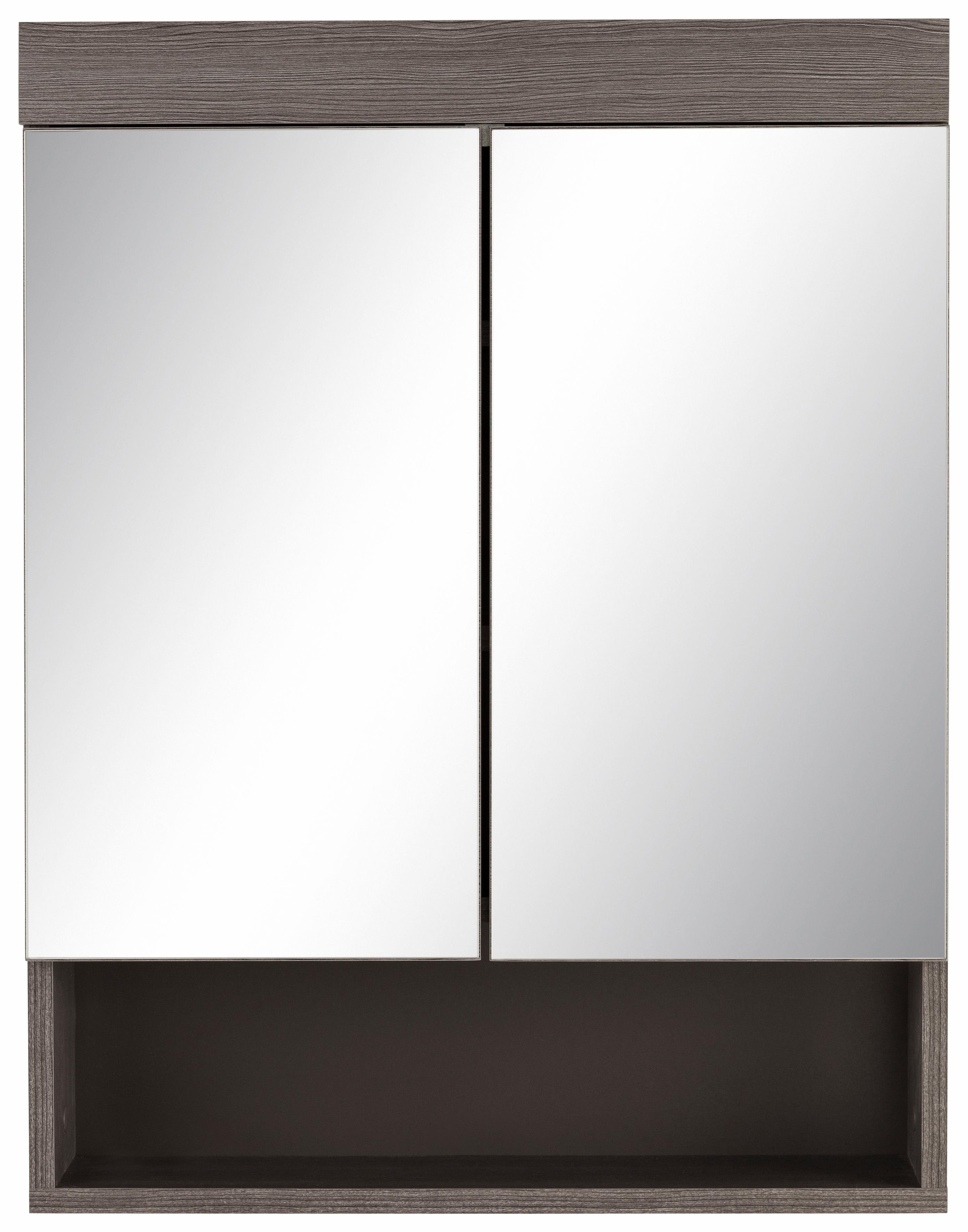 welltime Spiegelschrank »Royan«, Badezimmerspiegel mit offenem Fach - Masse (B/T/H) 58/18/75 cm