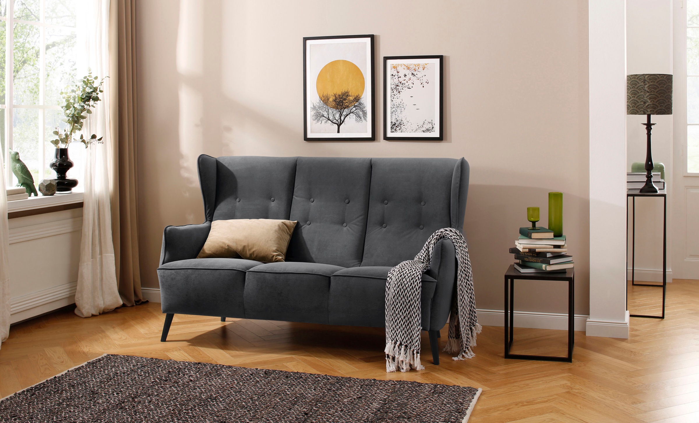 Image of Home affaire 3-Sitzer »Niebüll«, mit Holzfüssen bei Ackermann Versand Schweiz