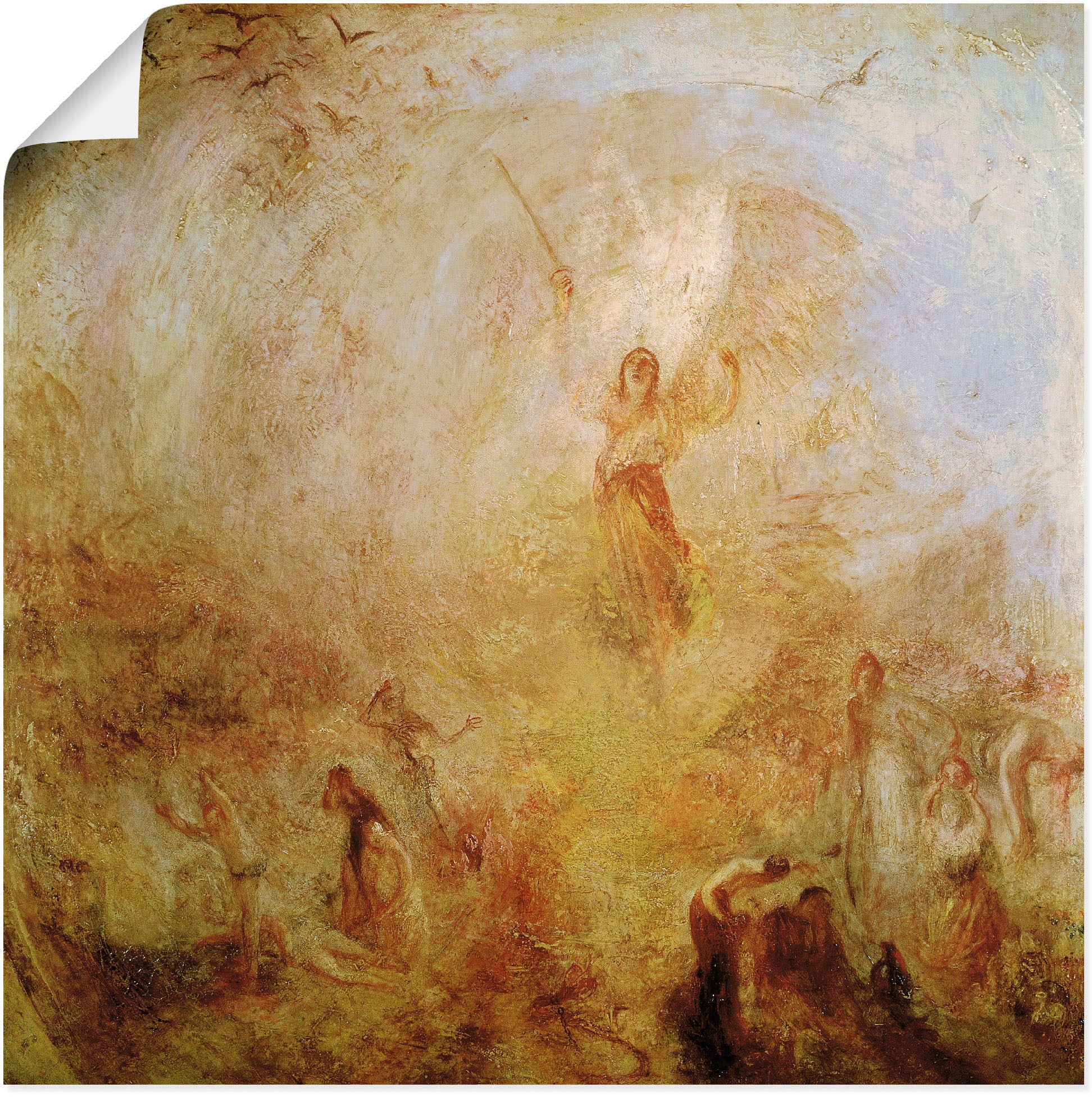 Image of Artland Wandbild »Der Engel vor der Sonne. 1846«, Religion, (1 St.), in vielen Grössen & Produktarten -Leinwandbild, Poster, Wandaufkleber / Wandtattoo auch für Badezimmer geeignet bei Ackermann Versand Schweiz