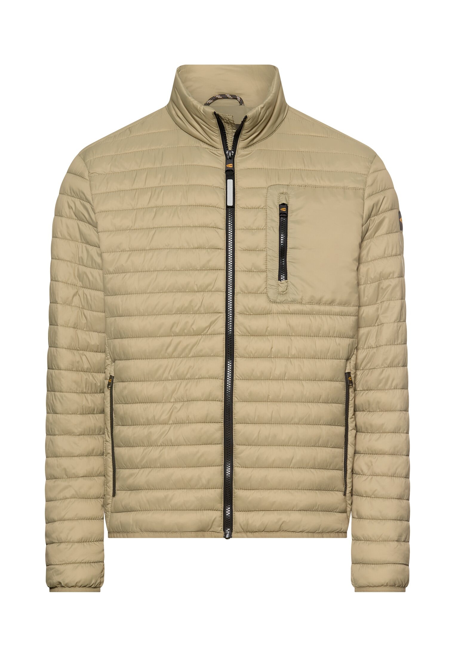 Image of camel active Steppjacke ohne Kapuze mit Stehkragen und Reissverschlusstaschen